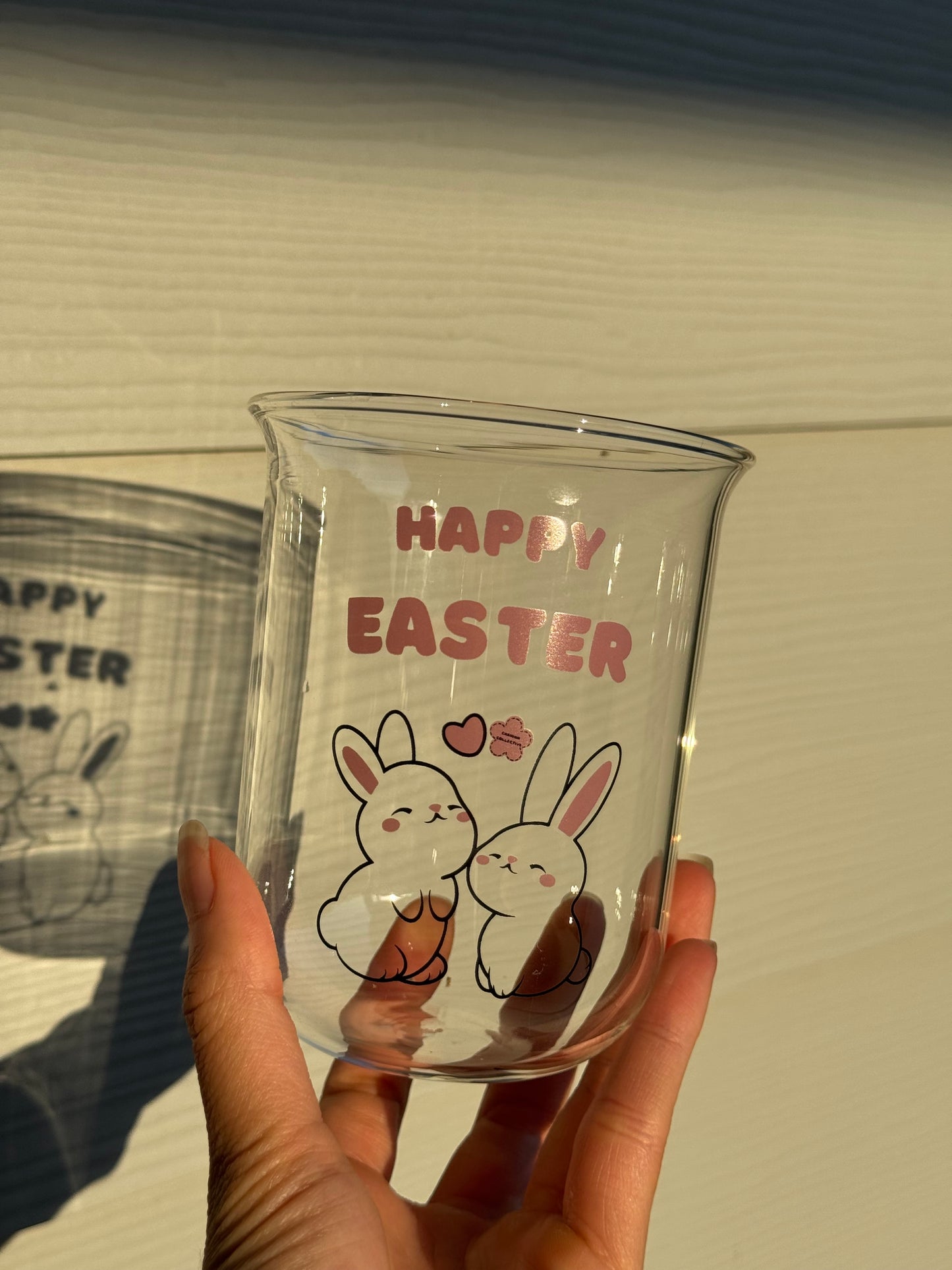EASTER BUNNY GLASS CUP 🌸