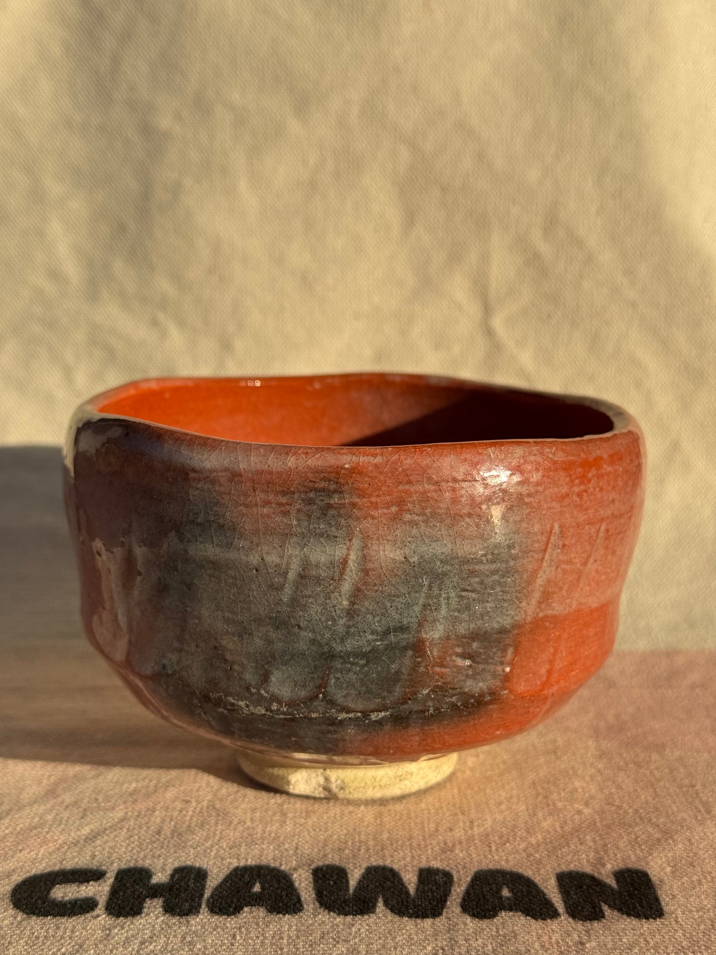 TEA BOWL RAKU YAKI AKA RAKU 🌸