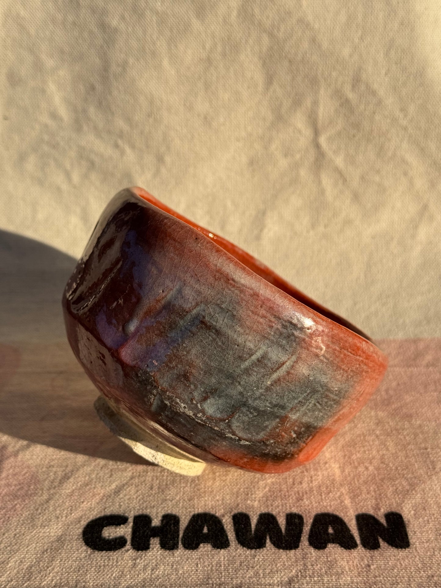 TEA BOWL RAKU YAKI AKA RAKU 🌸