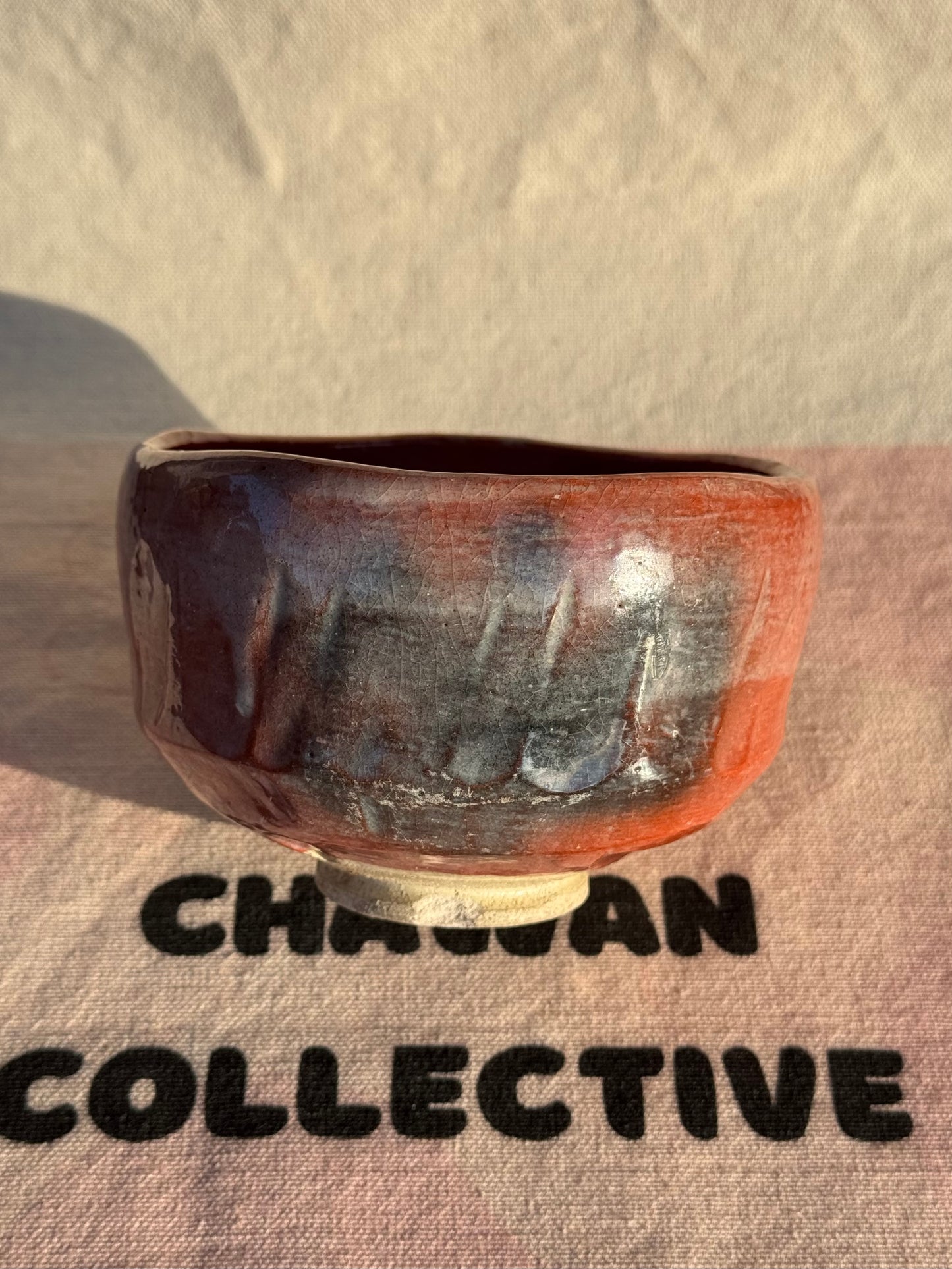 TEA BOWL RAKU YAKI AKA RAKU 🌸