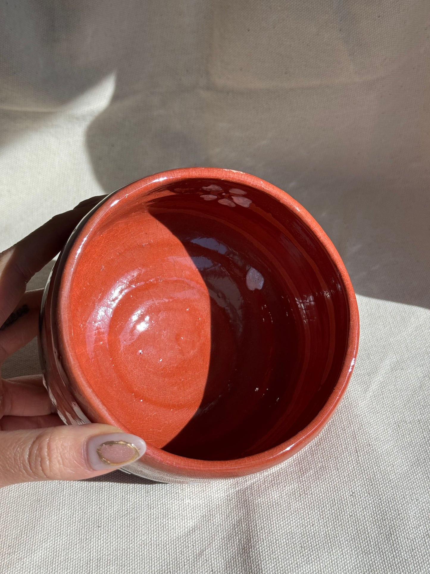 MATCHA BOWL AKA RAKU BLOSSOM FLOWERS πΈ