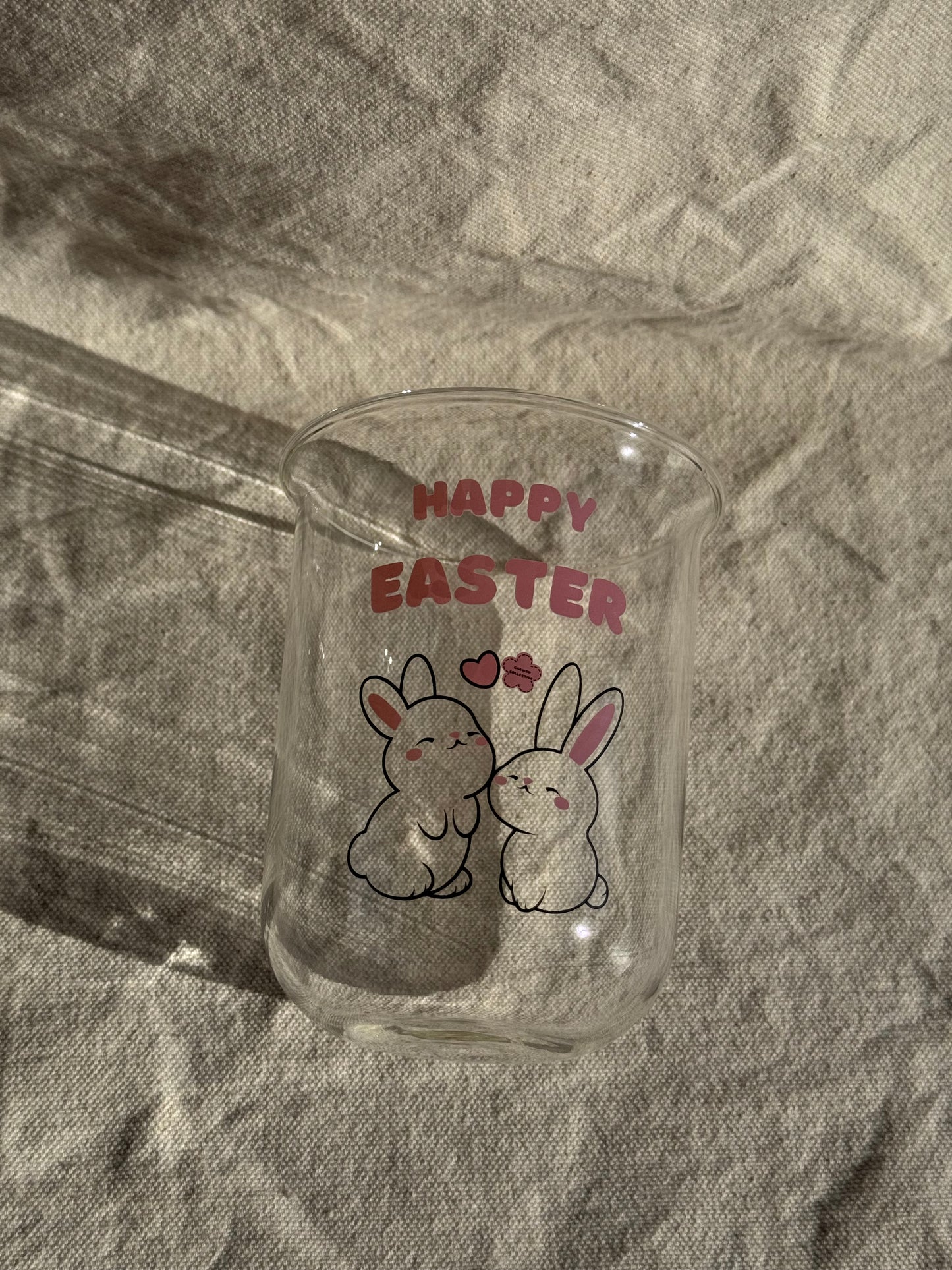 EASTER BUNNY GLASS CUP 🌸