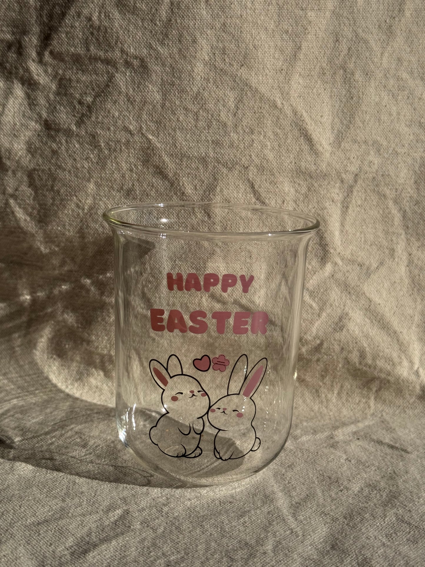 EASTER BUNNY GLASS CUP 🌸