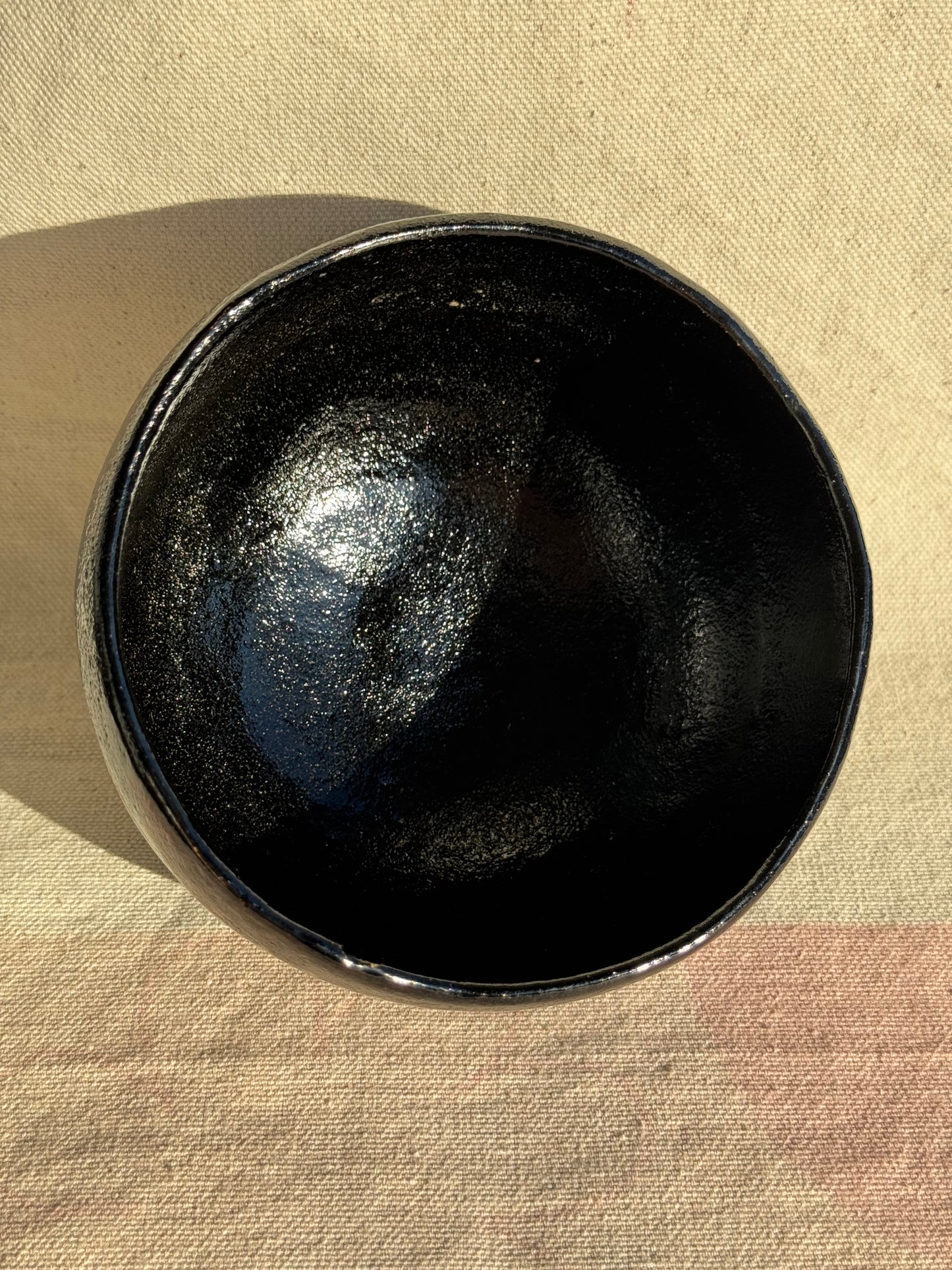 MATCHA TEA BOWL KURO RAKU 🌸