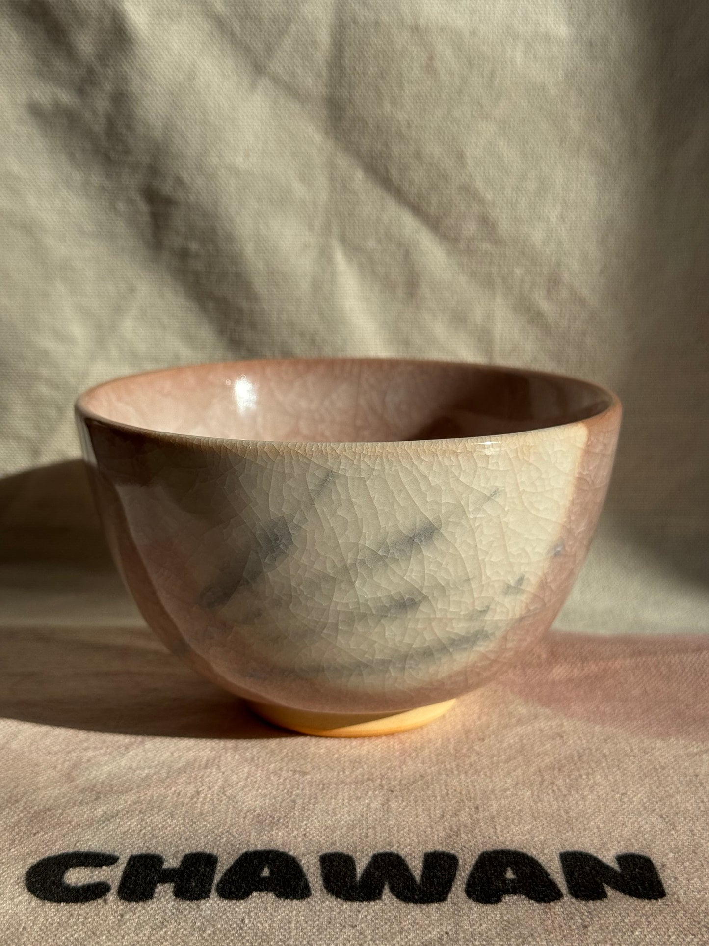 TEA BOWL PINK CELADON GLAZE 🌸