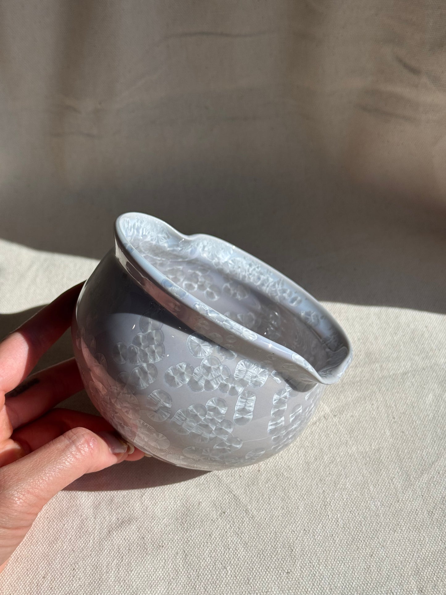 MATCHA BOWL LIGHT GREY LOVE KATAKUCHI 🌸