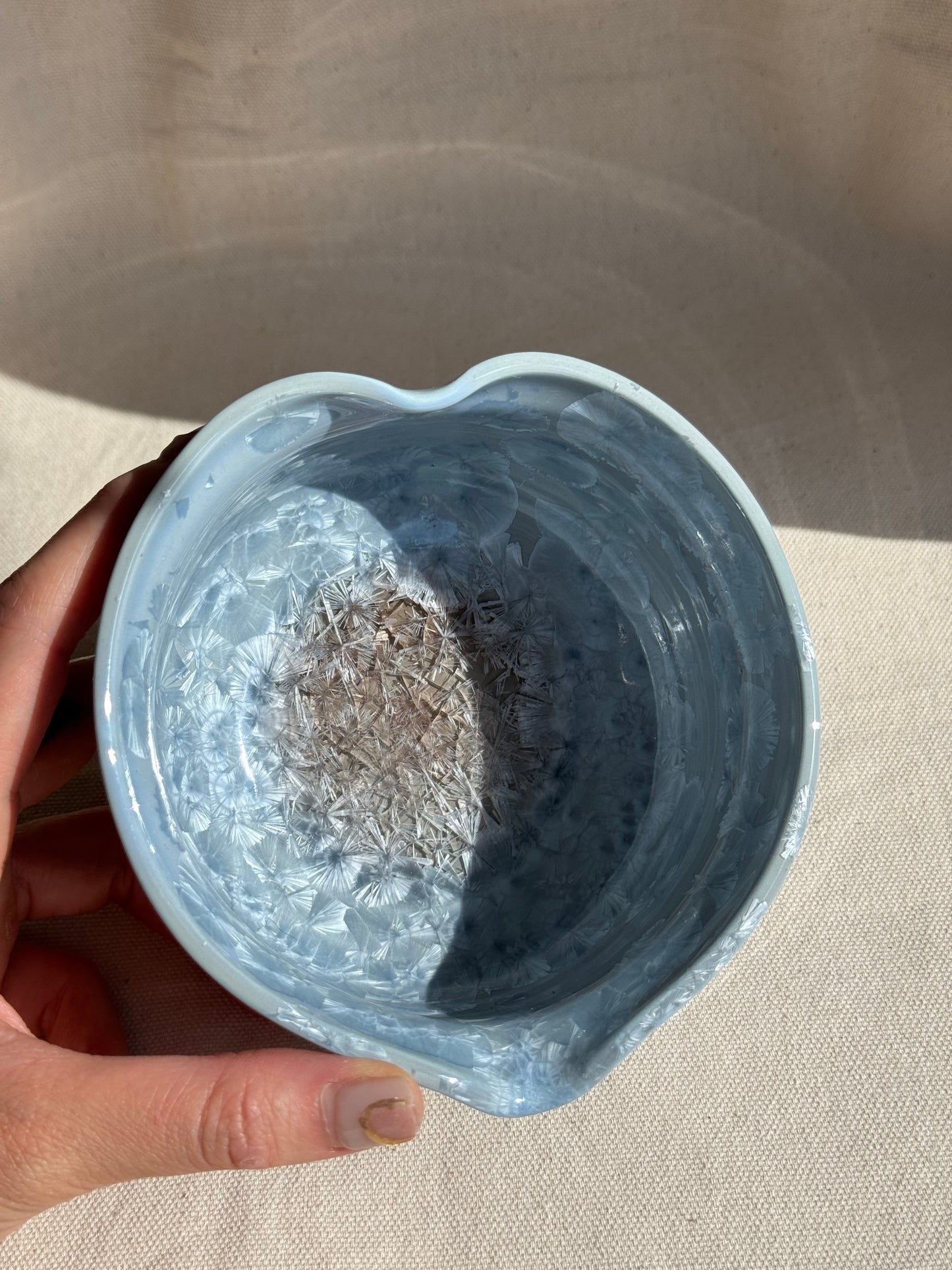 MATCHA BOWL BLUE GREY LOVE KATAKUCHI 🌸