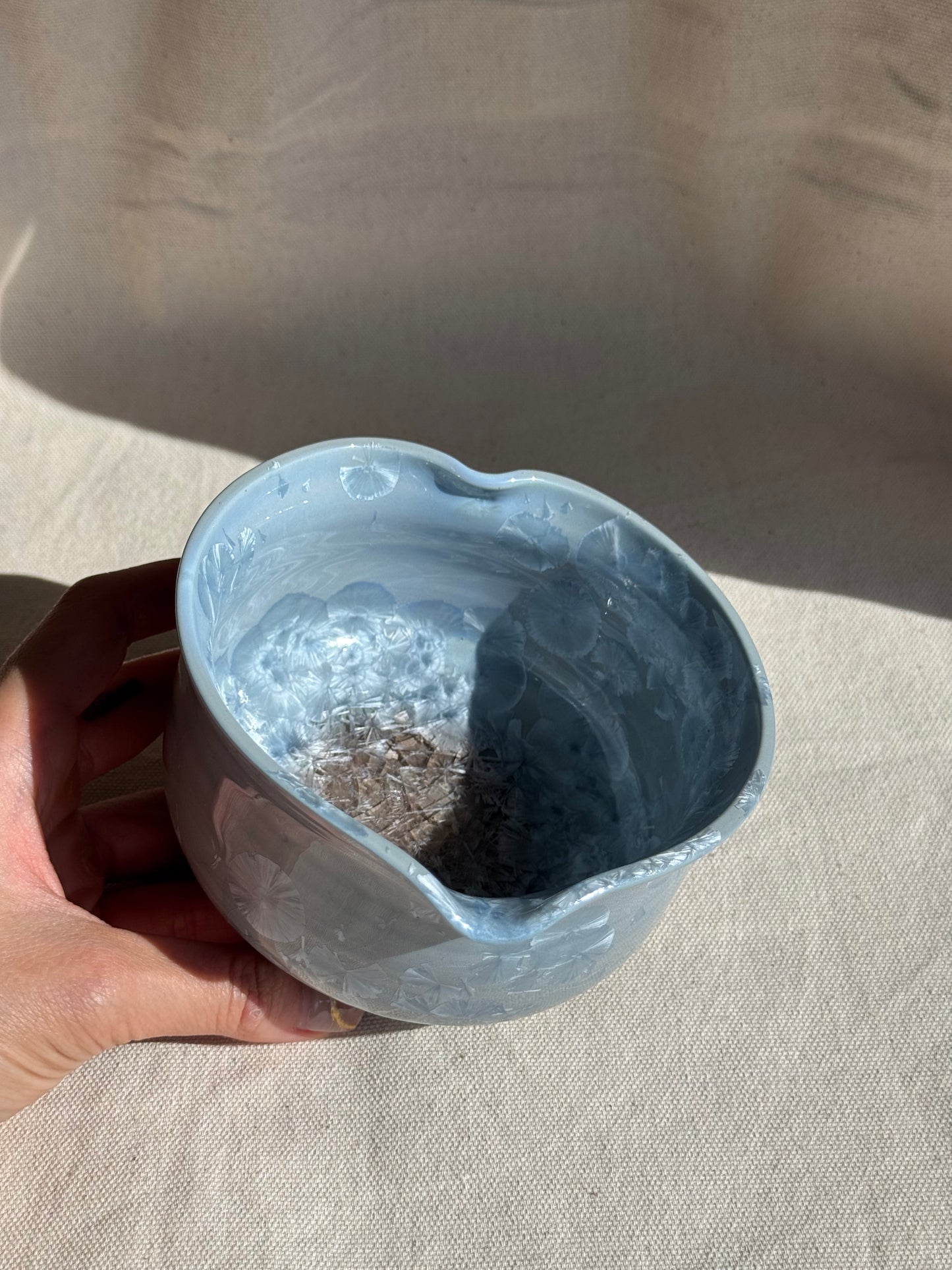 MATCHA BOWL BLUE GREY LOVE KATAKUCHI 🌸