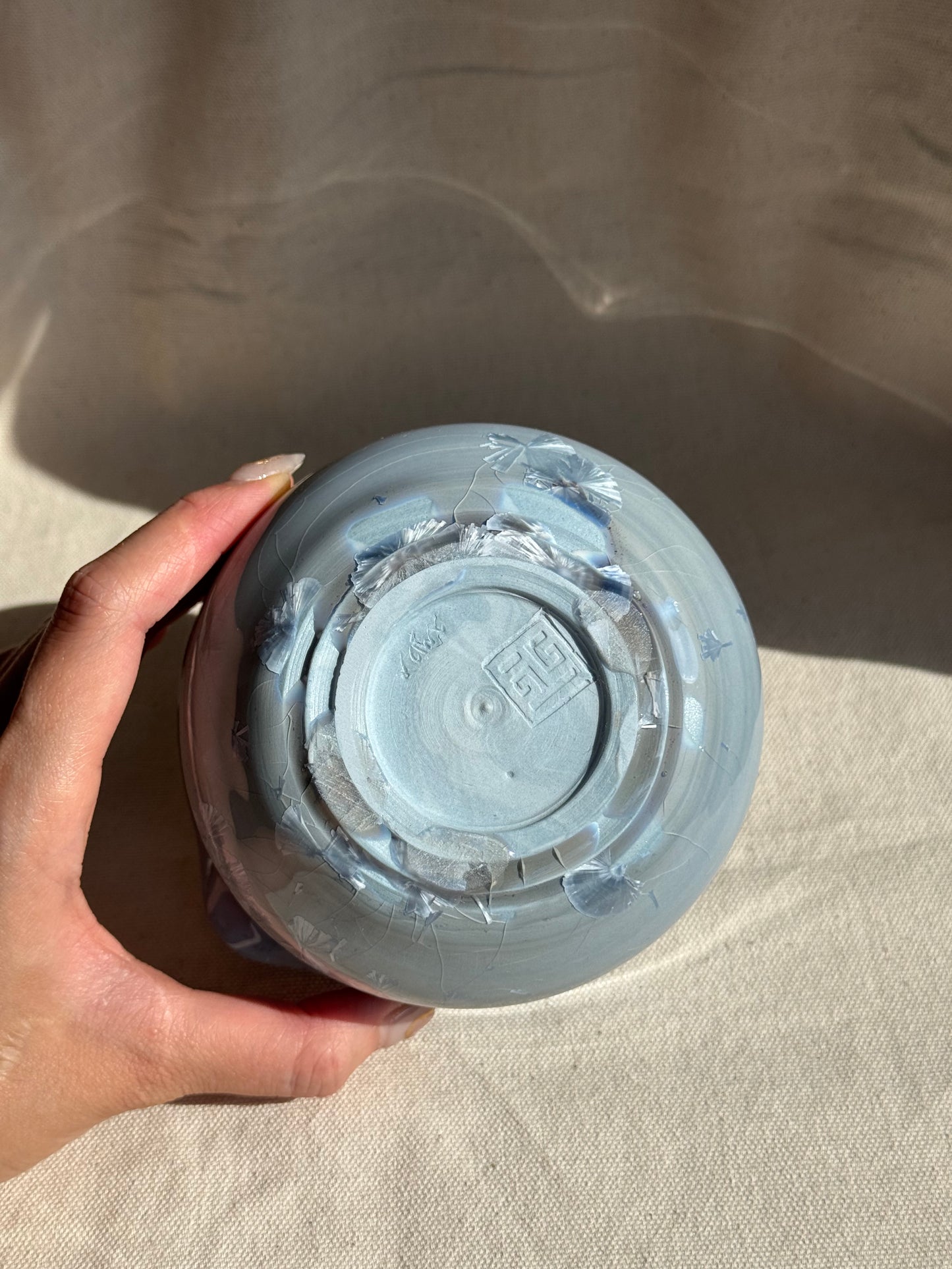 MATCHA BOWL BLUE GREY LOVE KATAKUCHI 🌸