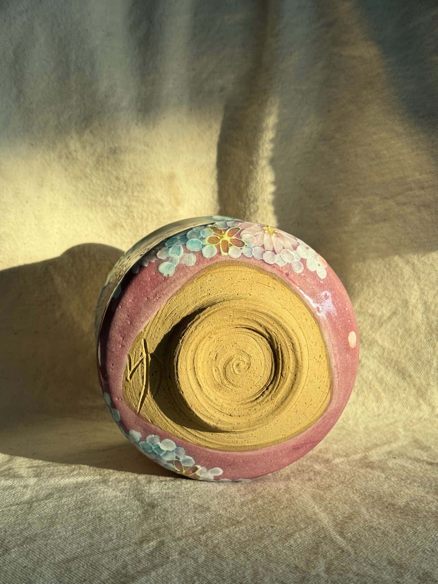 MATCHA BOWL SETO YAKI COLORFUL FLOWERS 🌸