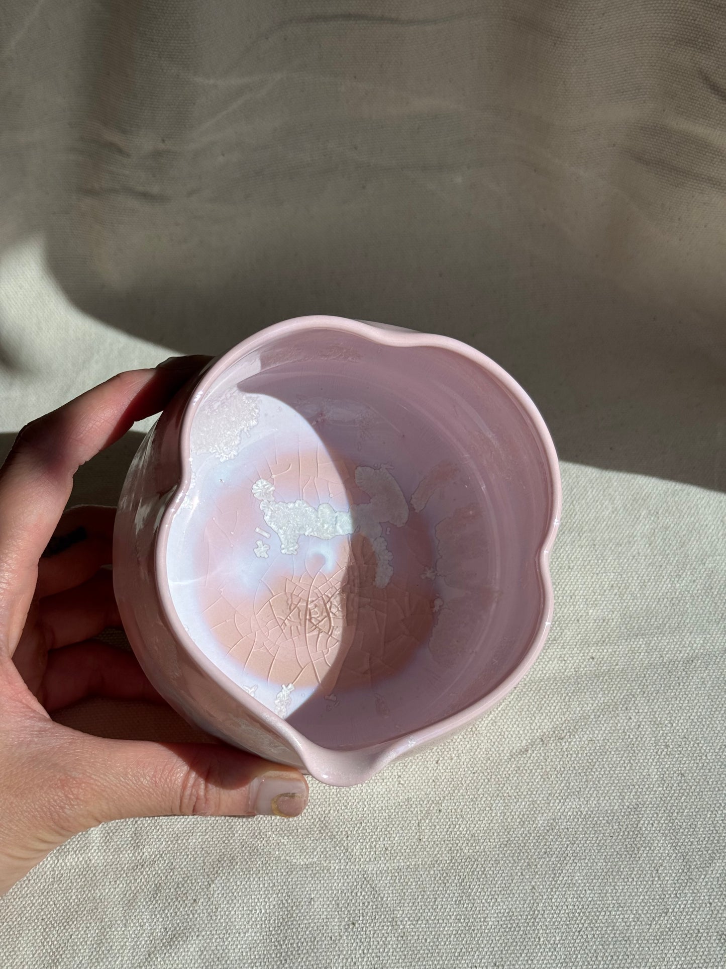 MATCHA BOWL IRREGULAR MATTE PINK KATAKUCHI 🌸