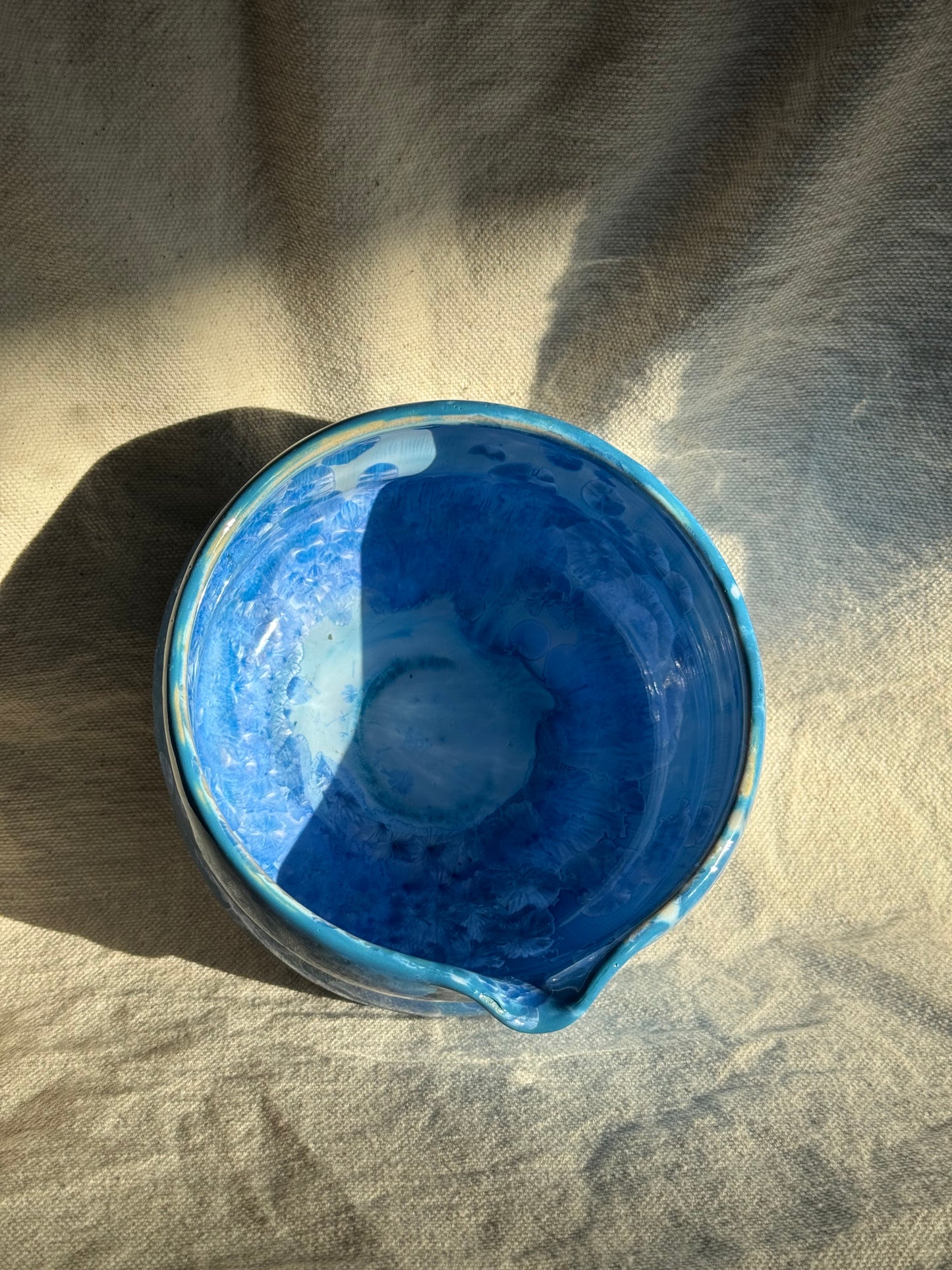 MATCHA BOWL HOURGLASS AQUA BLUE KATAKUCHI ๐ธ