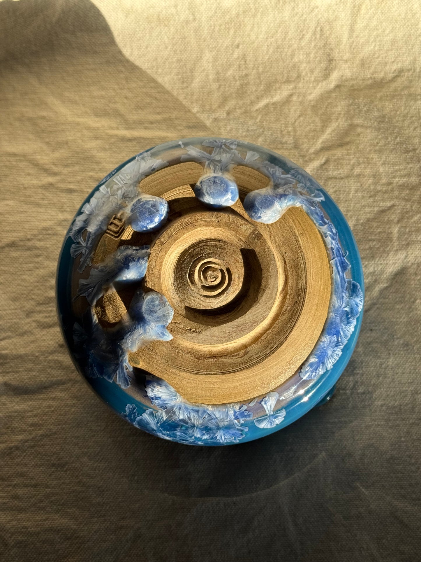 MATCHA BOWL HOURGLASS AQUA BLUE KATAKUCHI ๐ธ
