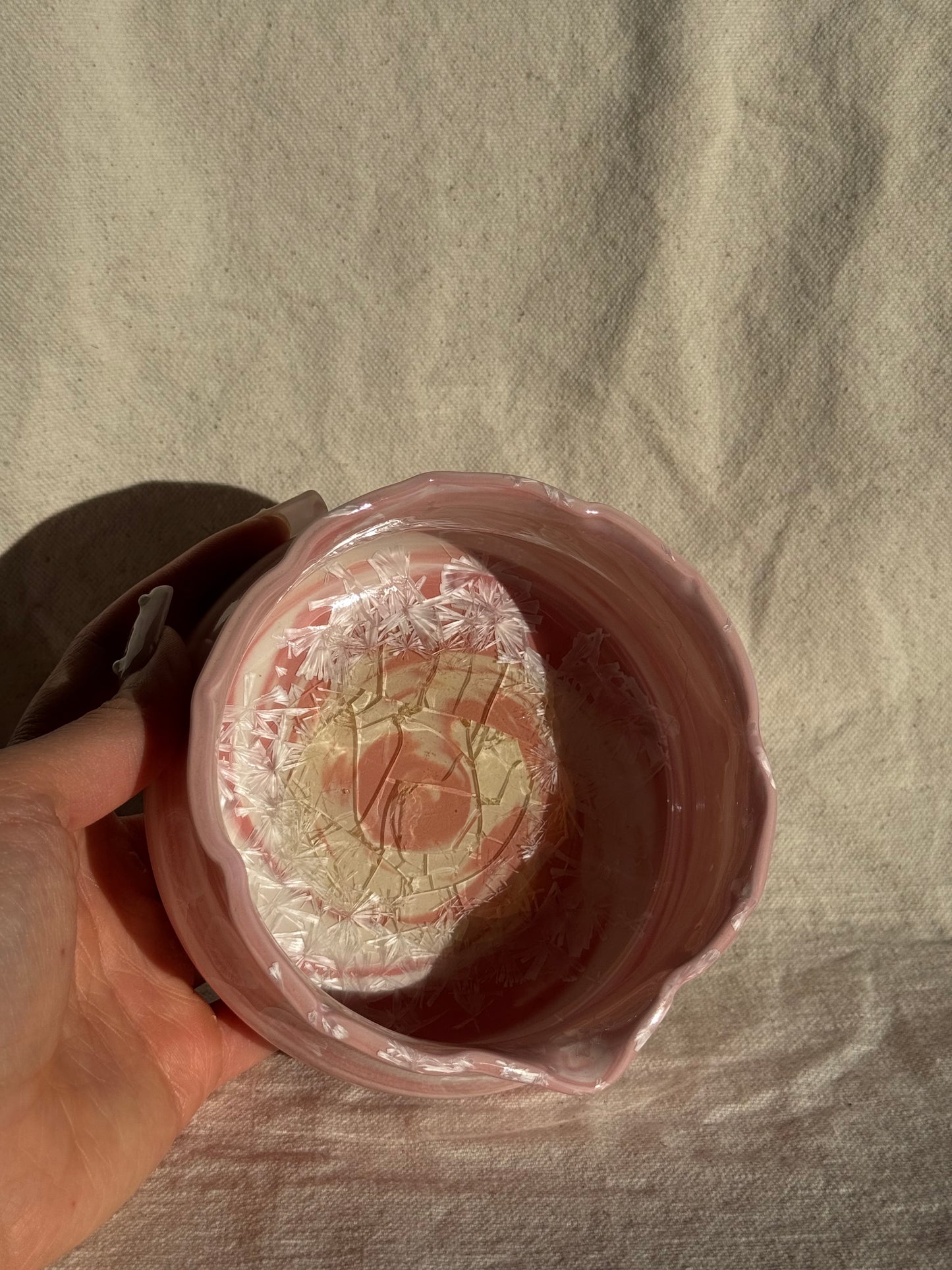 MATCHA BOWL FLORAL STRAWBERRY CANDY KATAKUCHI