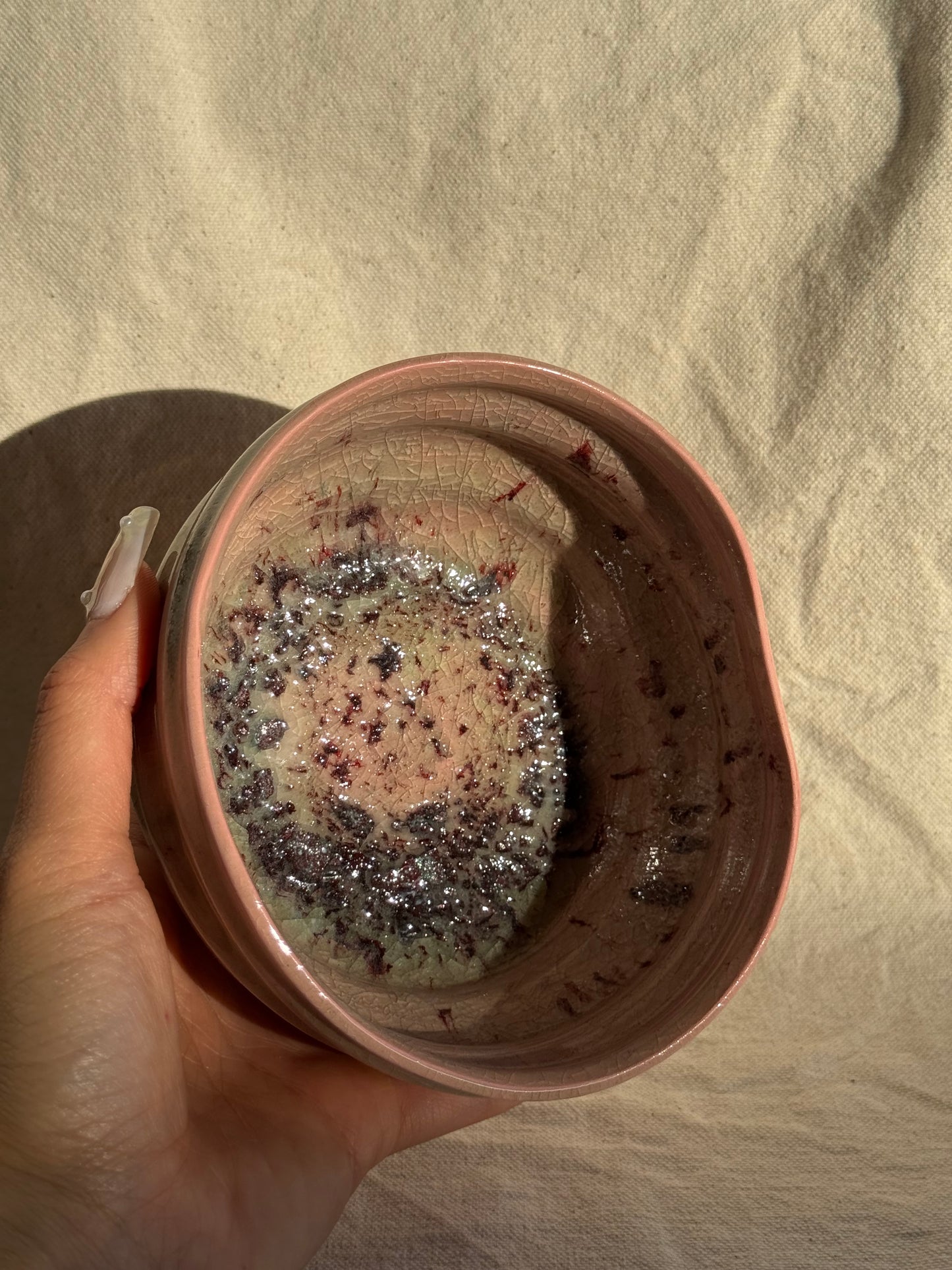 MATCHA BOWL PINK VENOM GLAZE πΈ