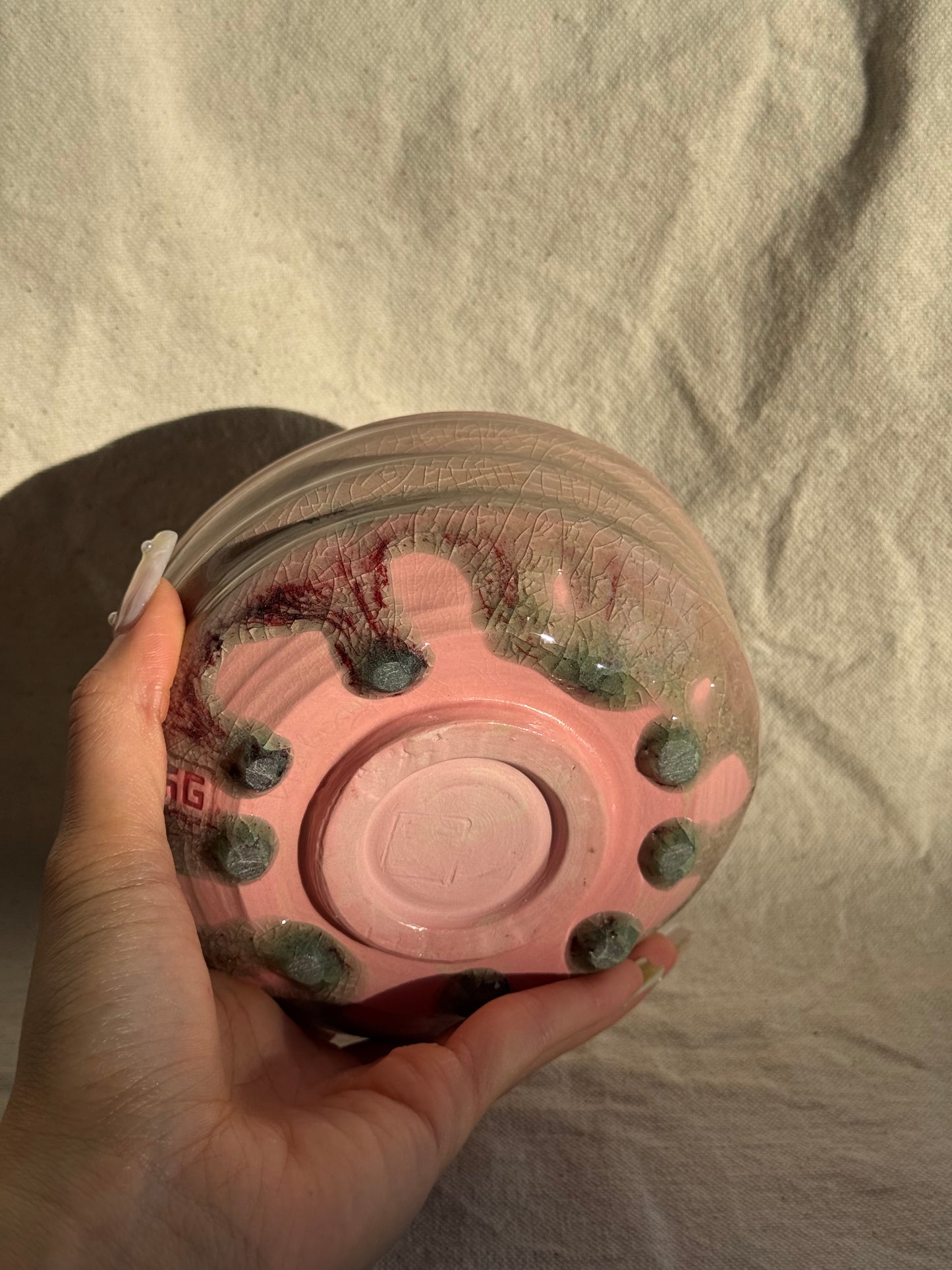 MATCHA BOWL PINK VENOM GLAZE πΈ