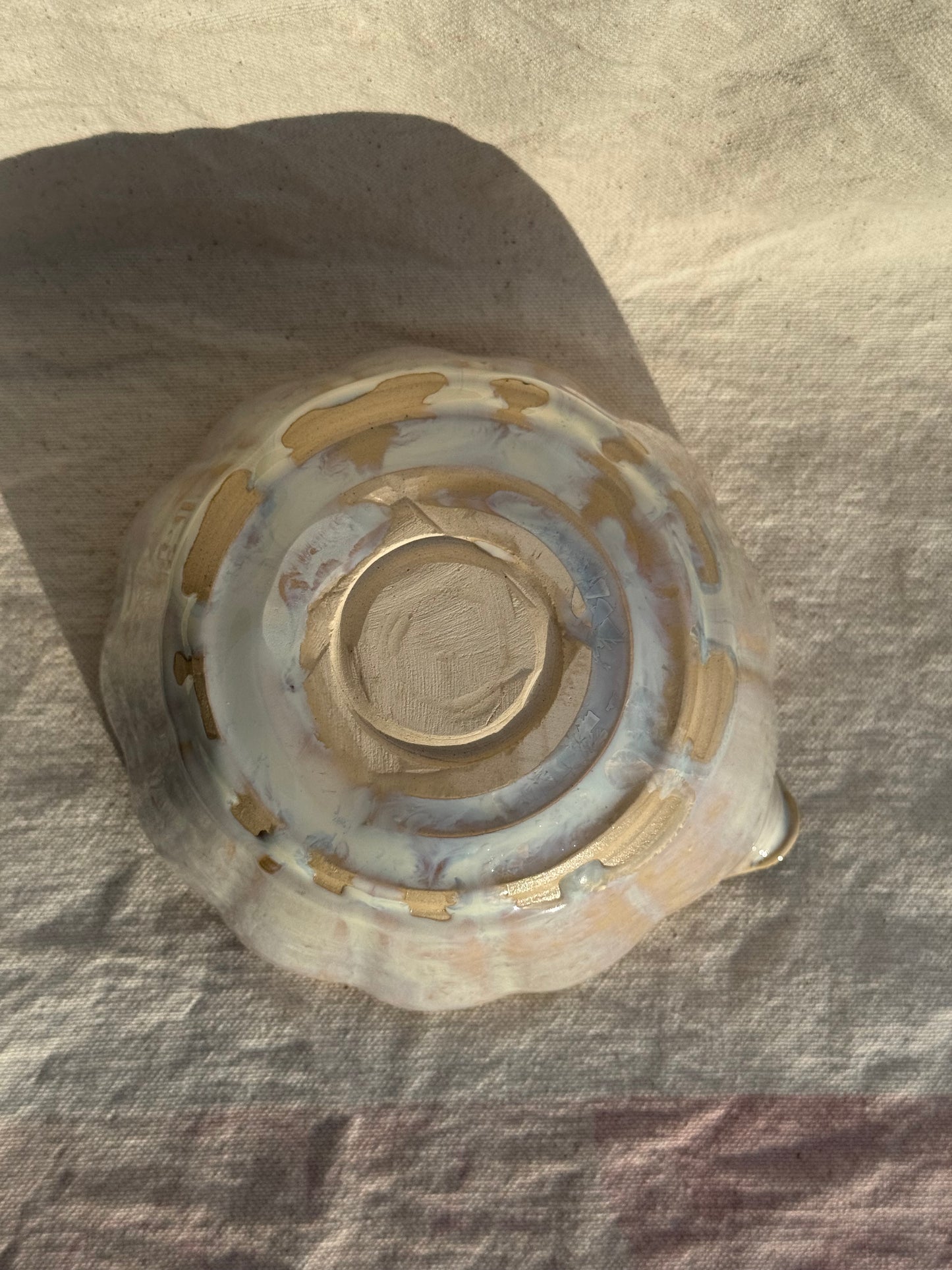 MATCHA BOWL SEASHELL PEARL GLAZE KATAKUCHI πΈ