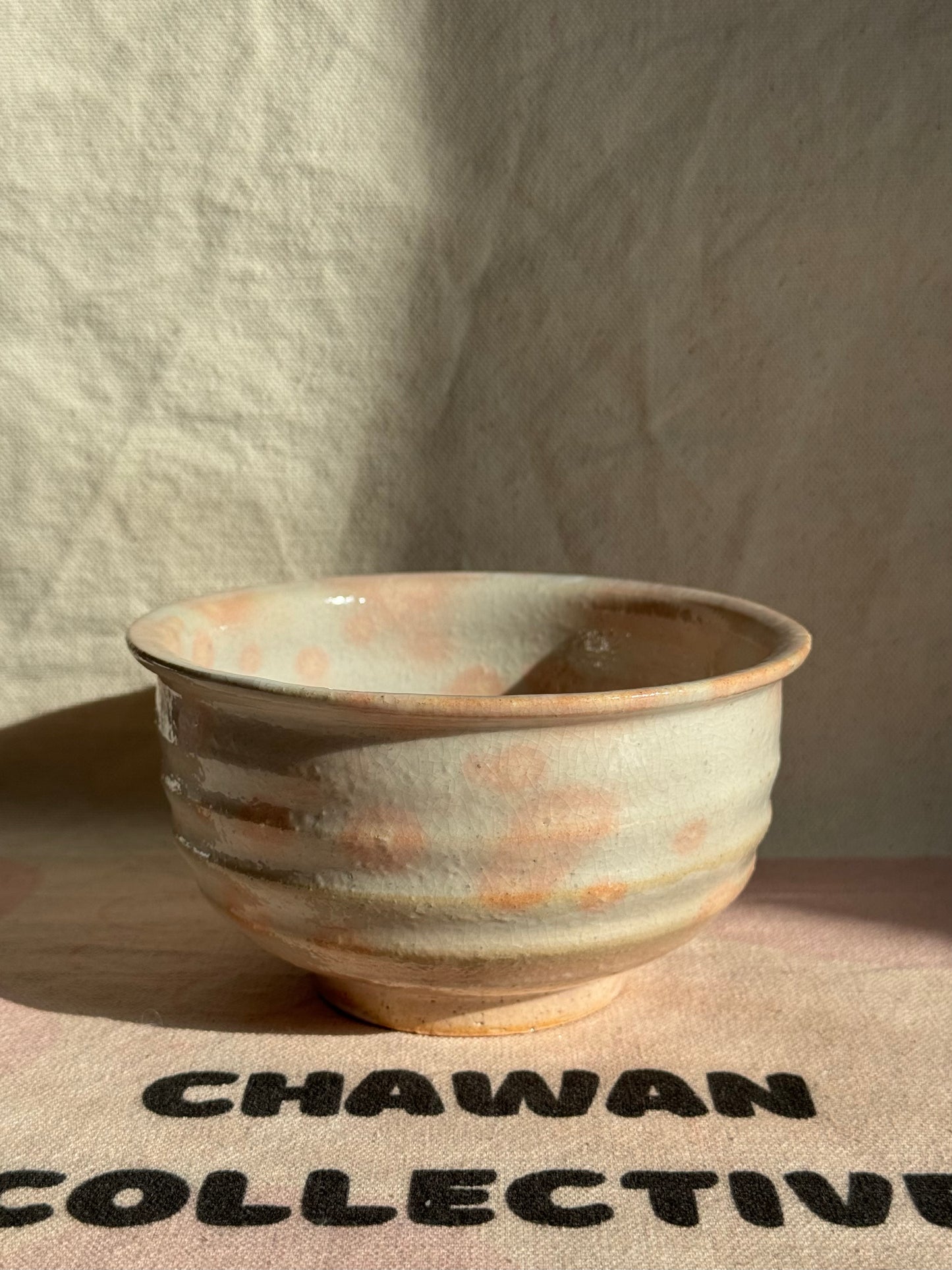 MATCHA BOWL HAGI YAKI BLOOMING PEACHY GLAZE 🌸