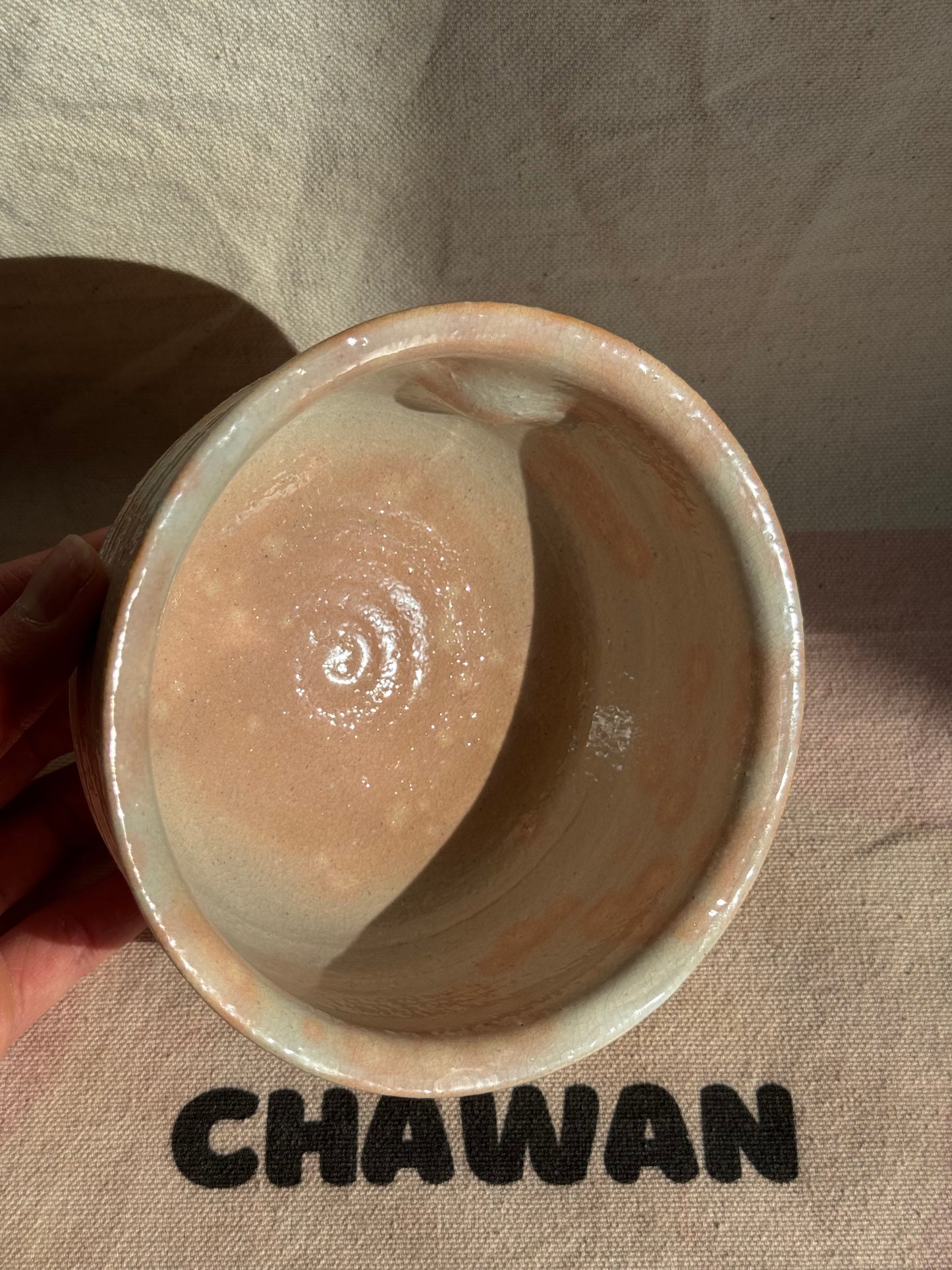 MATCHA BOWL HAGI YAKI BLOOMING PEACHY GLAZE 🌸