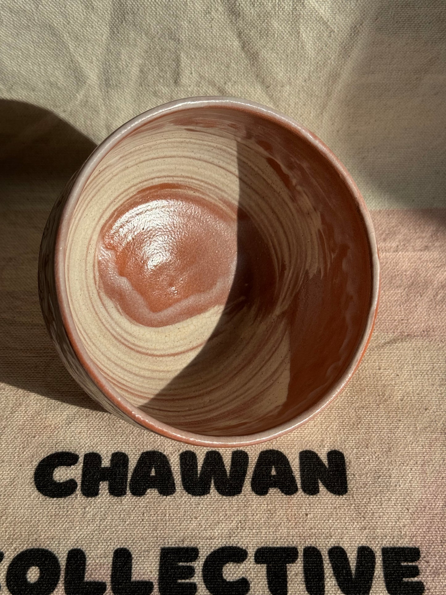 TEA BOWL KYO YAKI MISHIMA RED CLAY 🌸