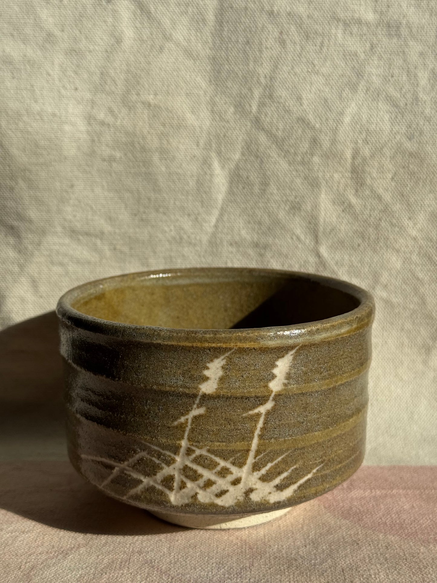 TEA BOWL MINO YAKI GREEN GLAZE 🌸