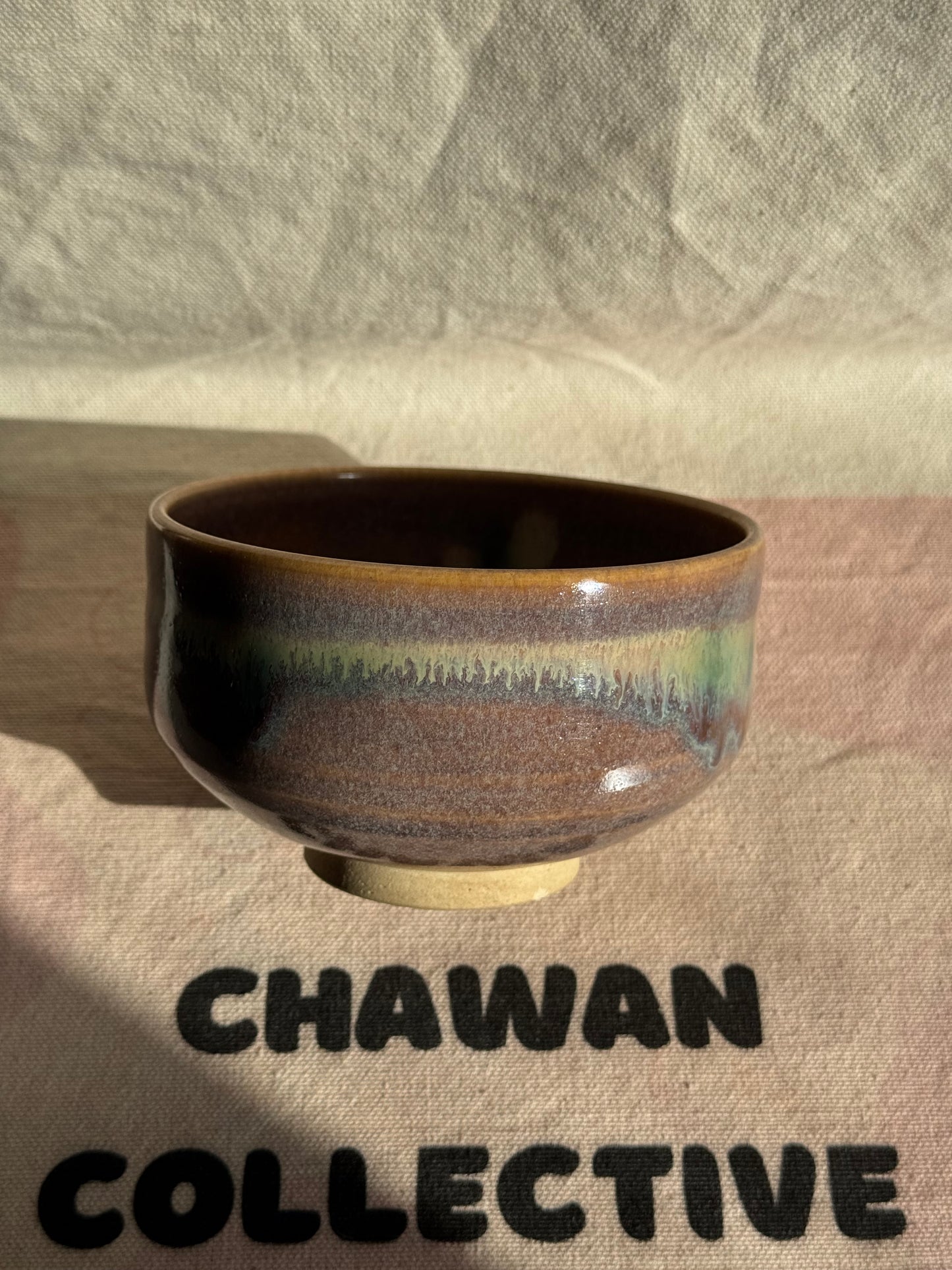 MATCHA TEA BOWL KYO YAKI PURPLE OMBRE 🌸