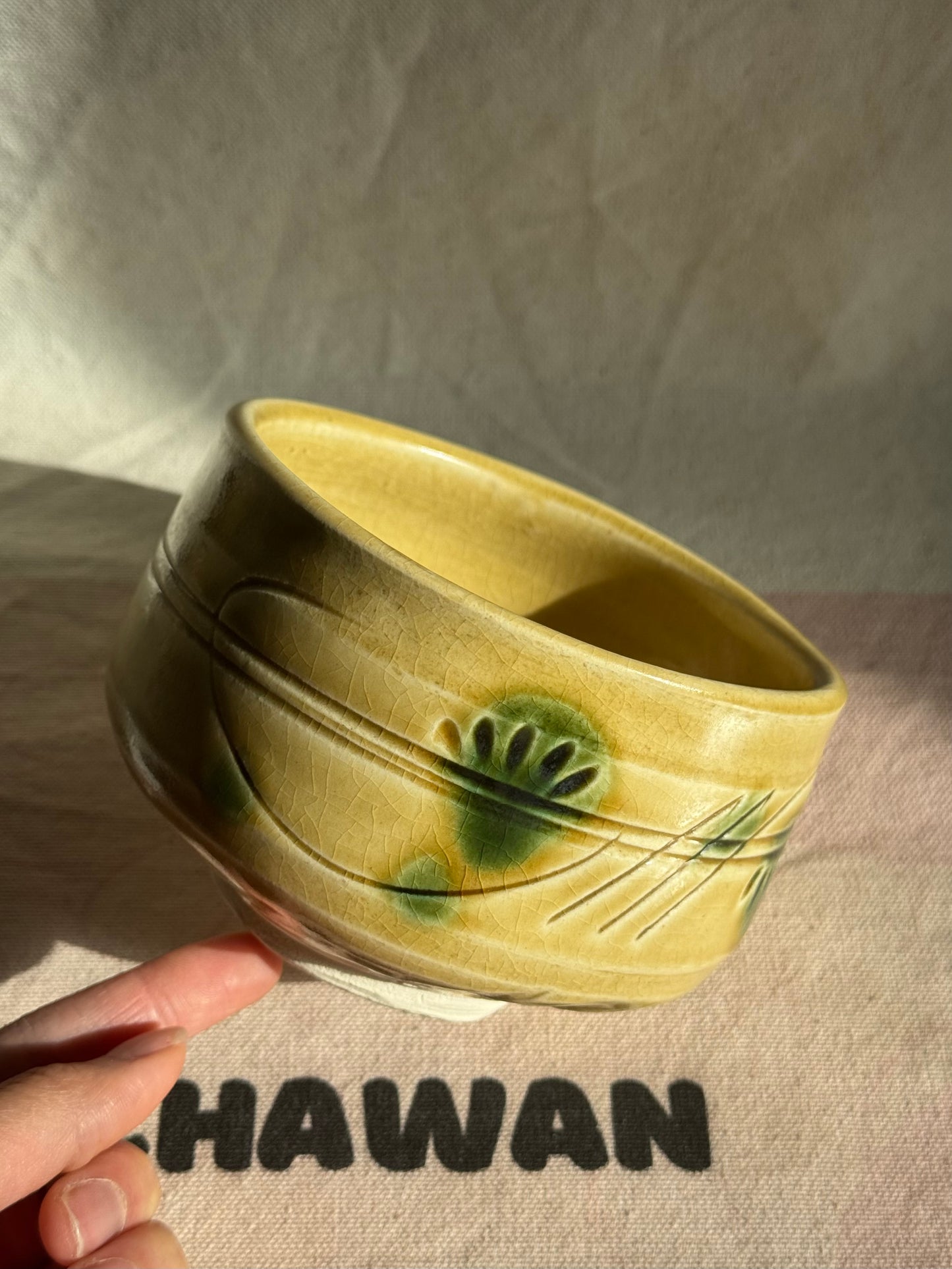 MATCHA TEA BOWL MINO YAKI KI SETO 🌸