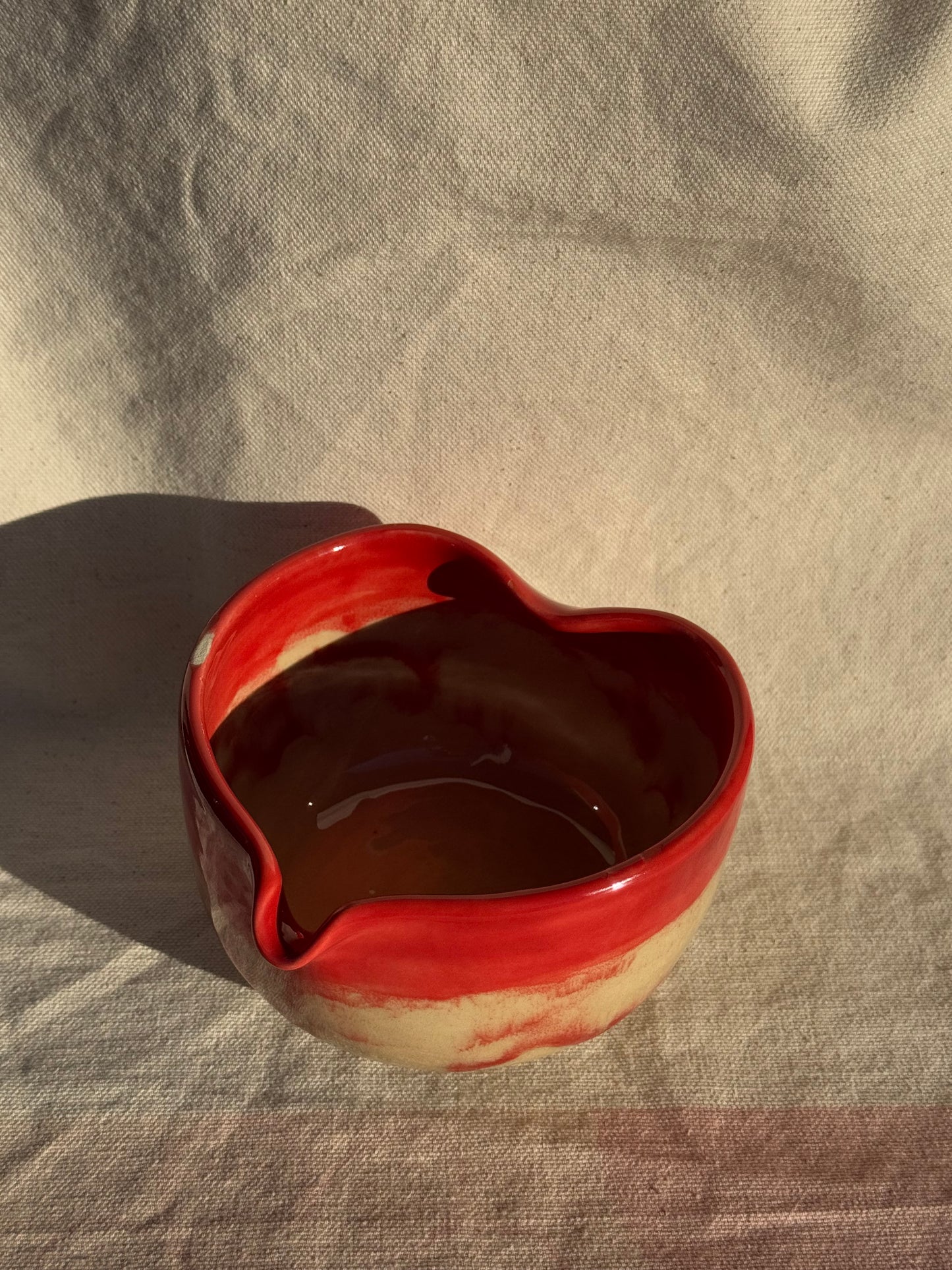 TEA BOWL CC FULL OF LOVE RED DRIP KATAKUCHI 🌸