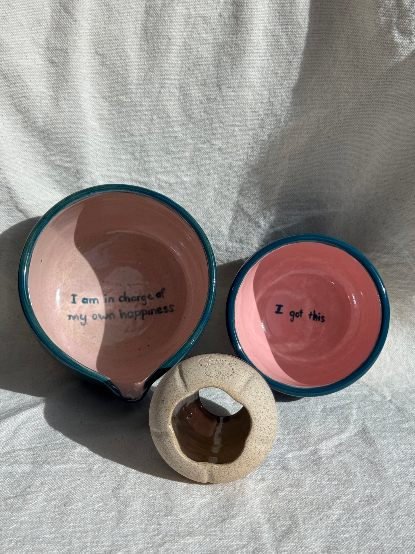 MATCH BOWL HALF GLAZED SET 🌸