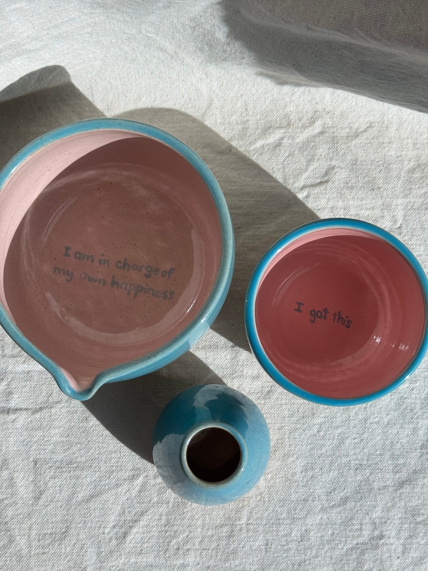 MATCH BOWL HALF GLAZED SET 🌸