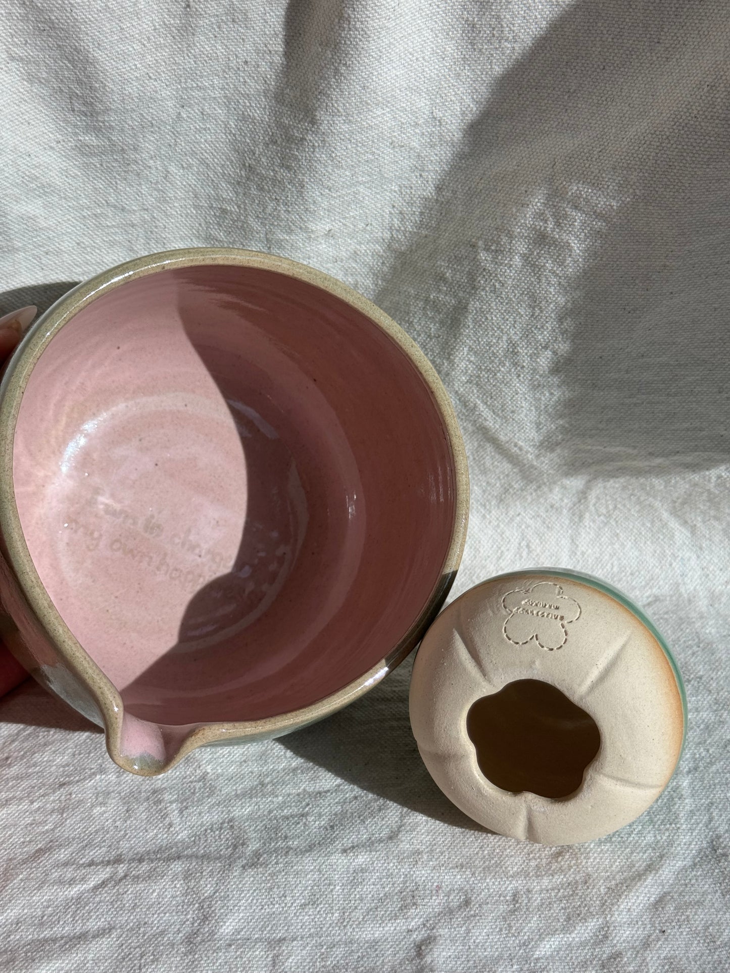 MATCH BOWL HALF GLAZED SET (2)🌸