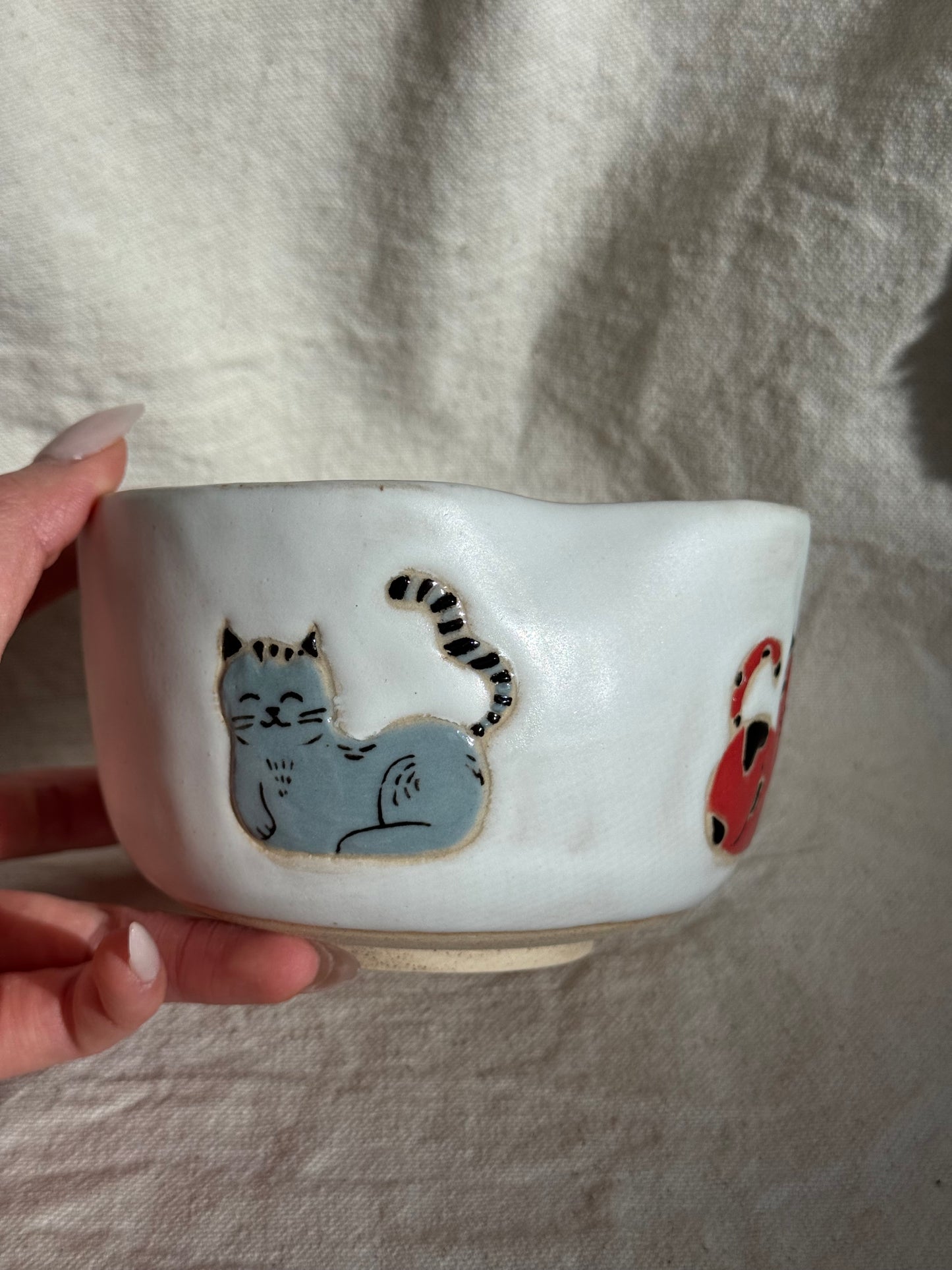 MATCHA BOWL CATS LOVER KATAKUCHI 🌸
