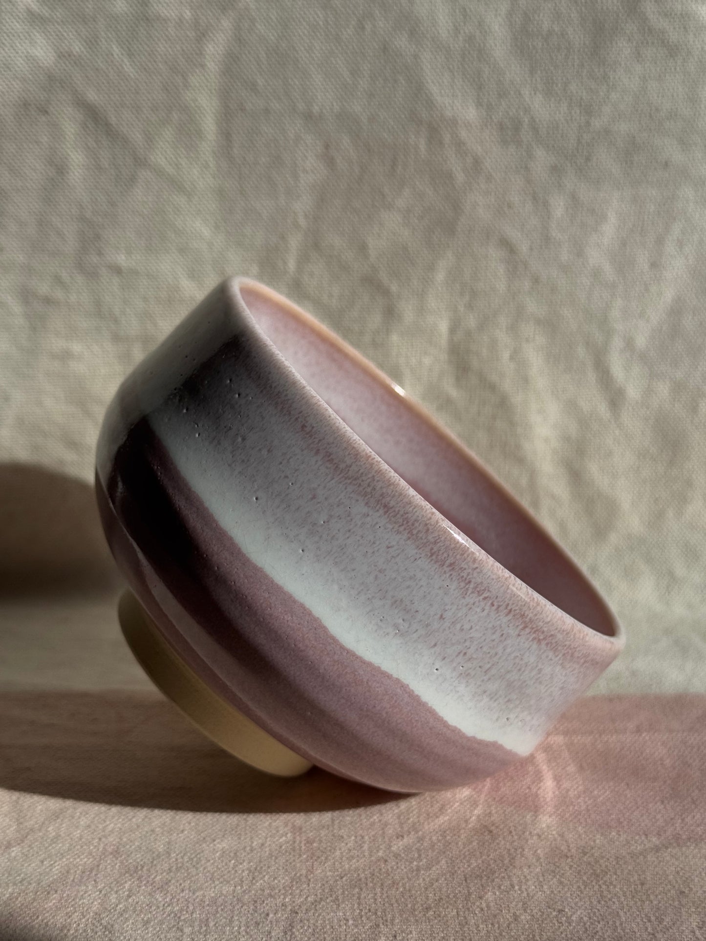 TEA BOWL KYO YAKI PINK OMBRE 🌸