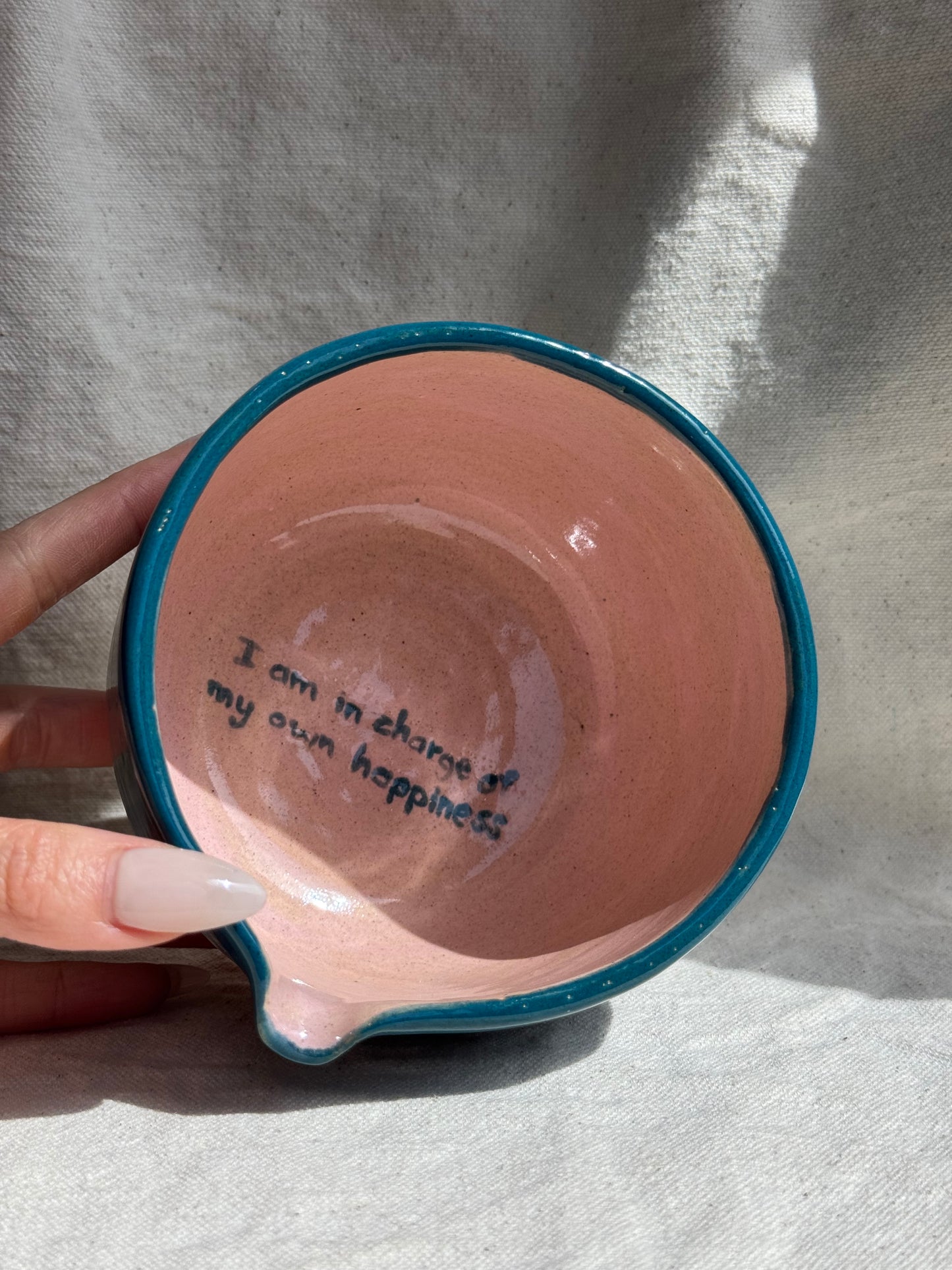 MATCH BOWL HALF GLAZED KATAKUCHI (1) 🌸