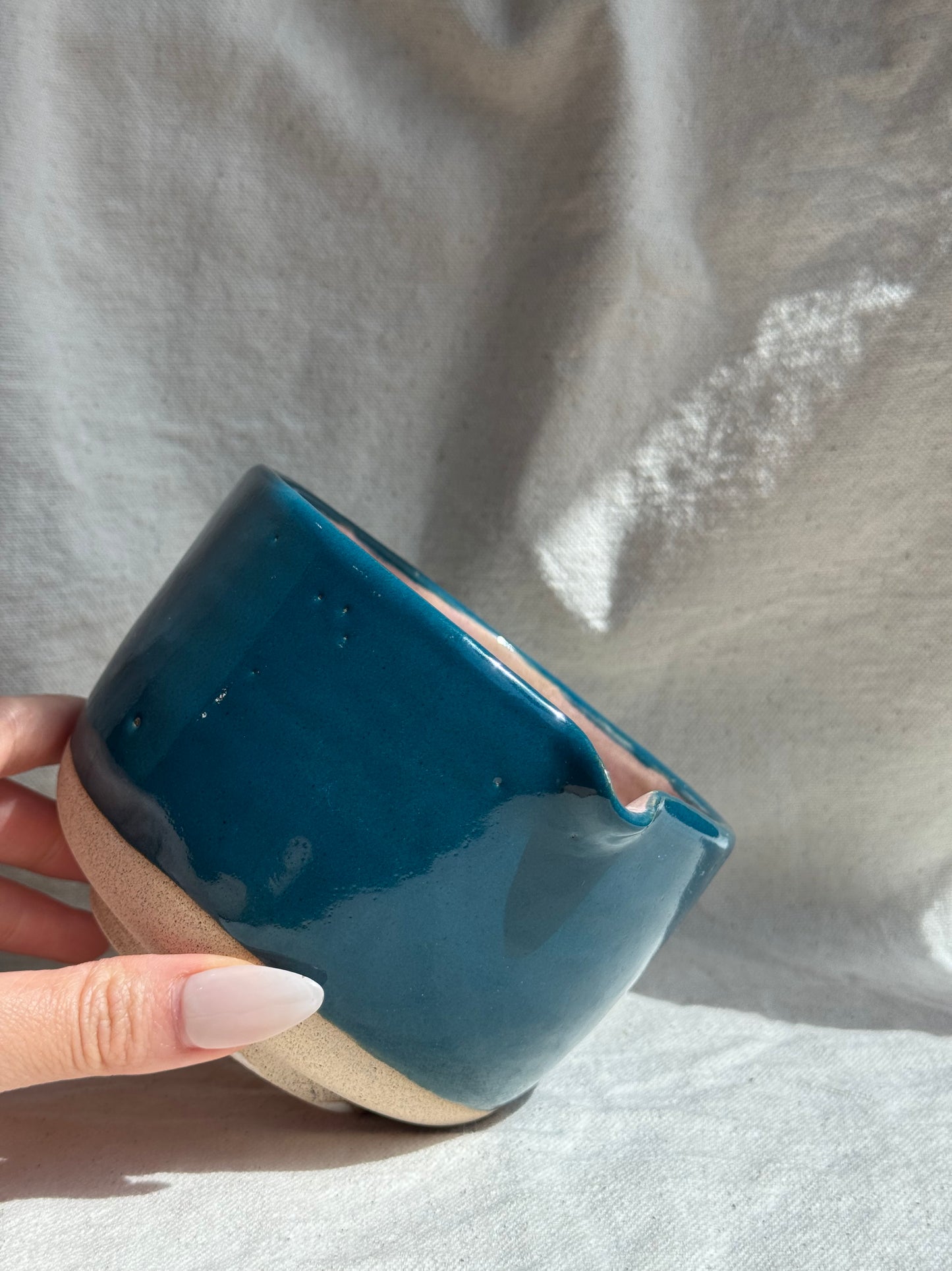 MATCH BOWL HALF GLAZED KATAKUCHI (1) 🌸