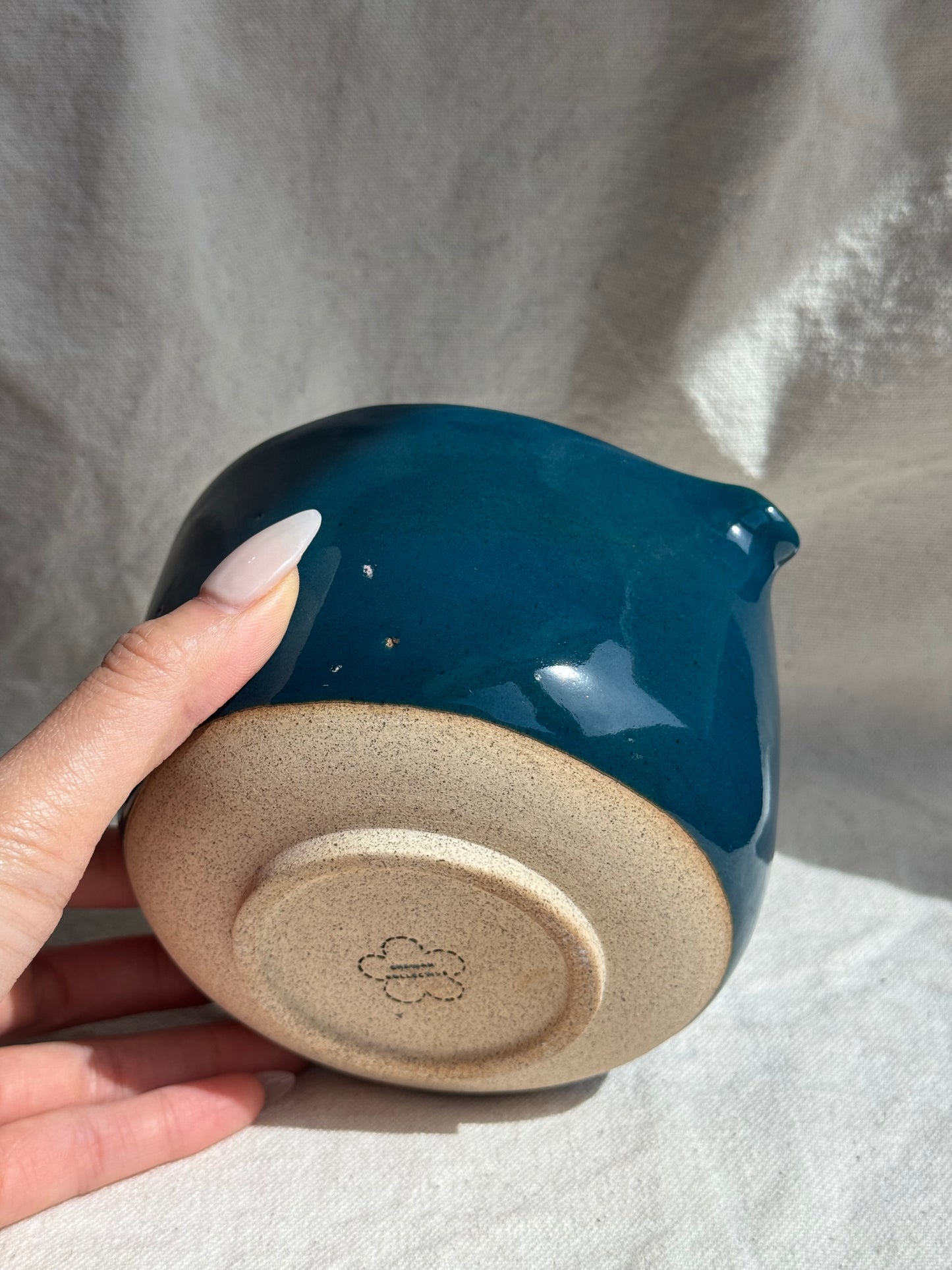 MATCH BOWL HALF GLAZED KATAKUCHI (2) 🌸