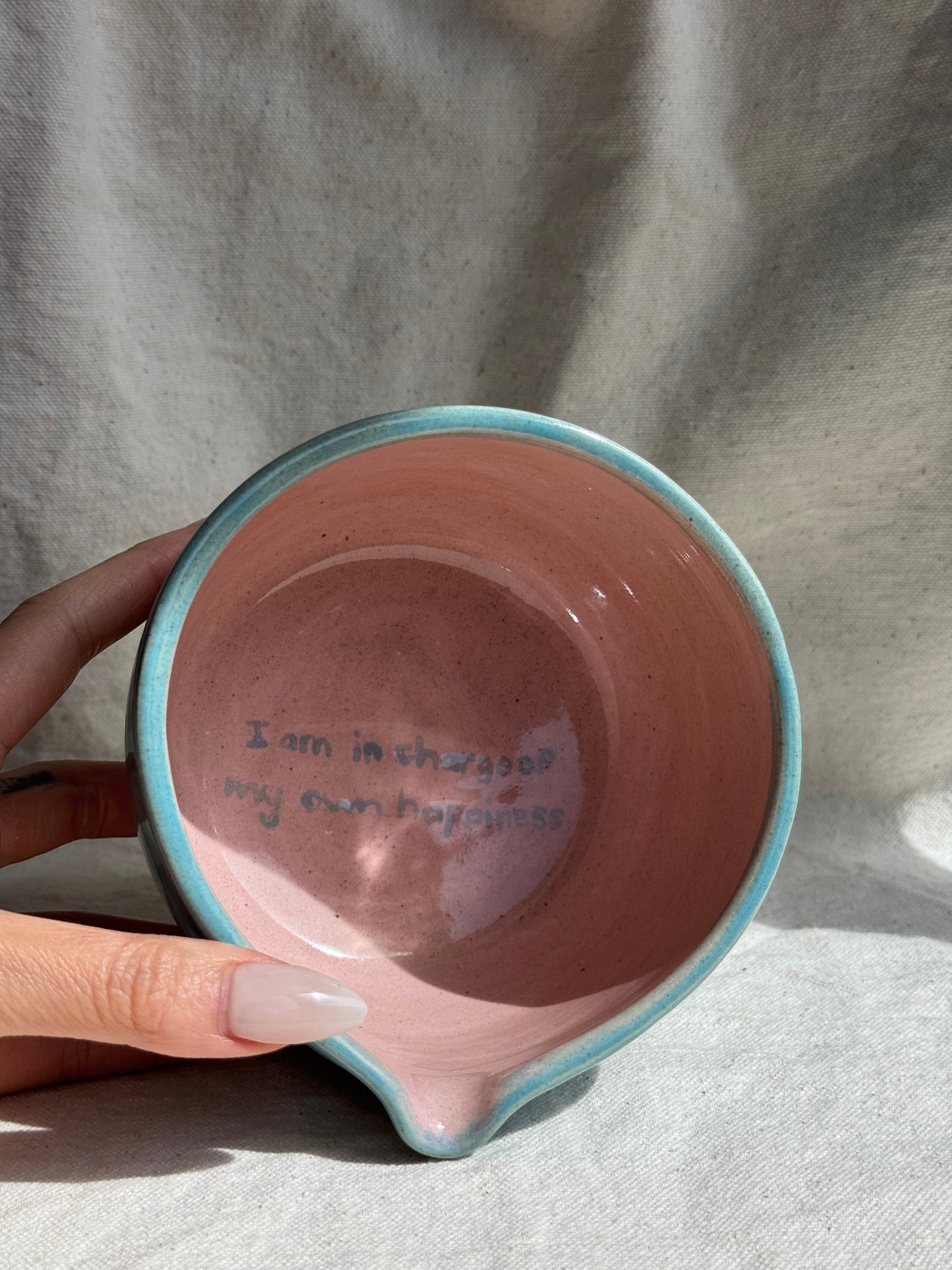 MATCH BOWL HALF GLAZED KATAKUCHI 🌸