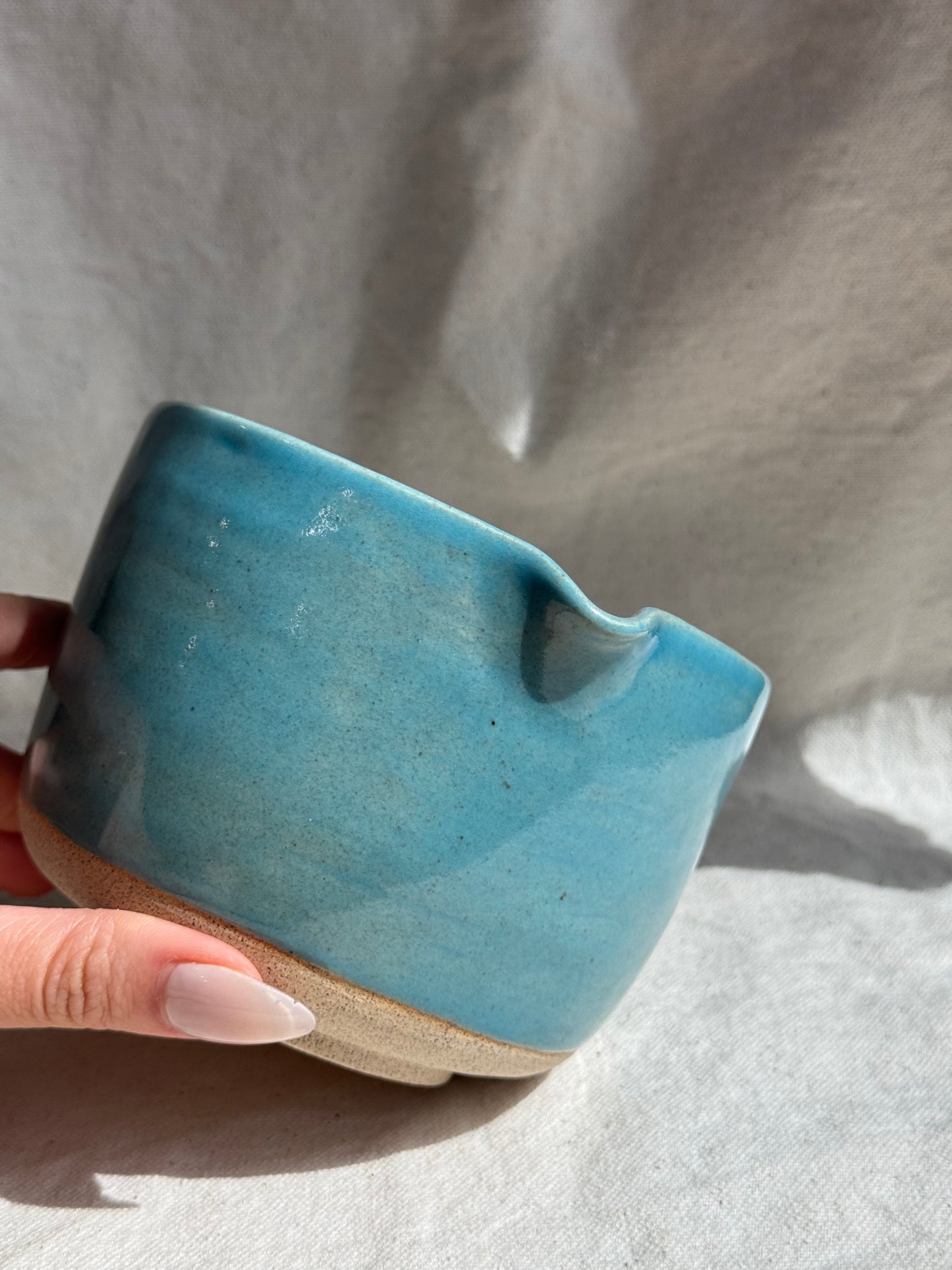 MATCH BOWL HALF GLAZED KATAKUCHI 🌸