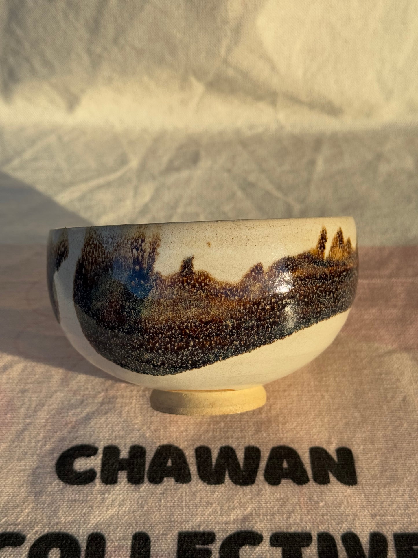 TEA BOWL KYO YAKI RABBIT FUR GLAZE 🌸