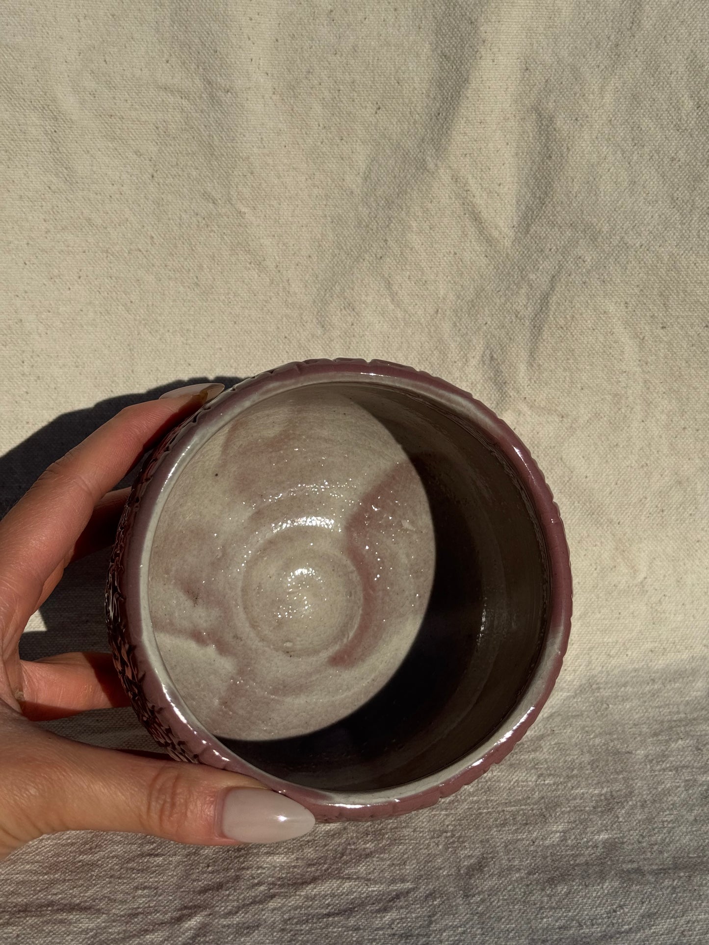 MATCHA BOWL ONI HAGI MAROON GLAZE 🌸