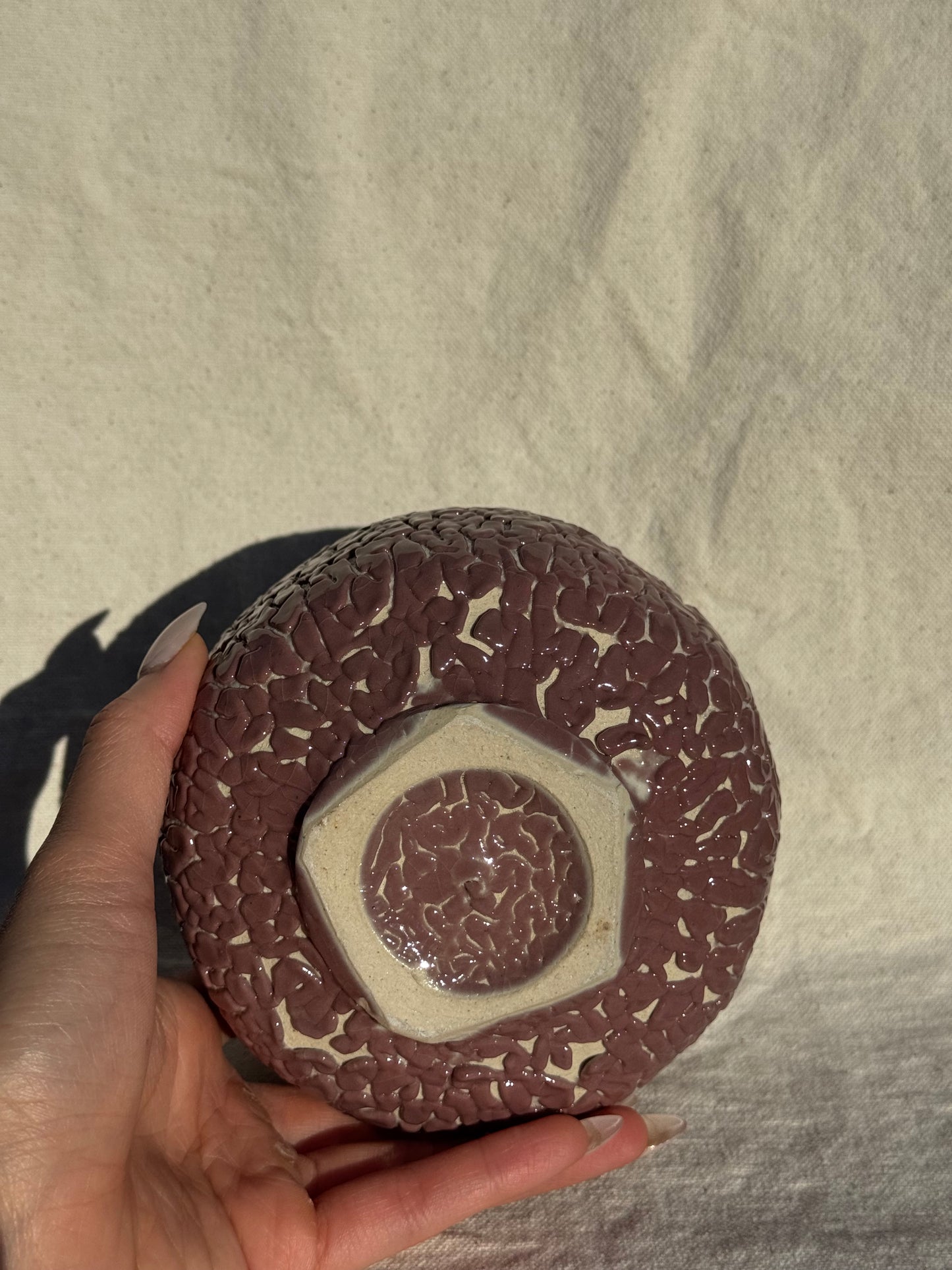 MATCHA BOWL ONI HAGI MAROON GLAZE 🌸