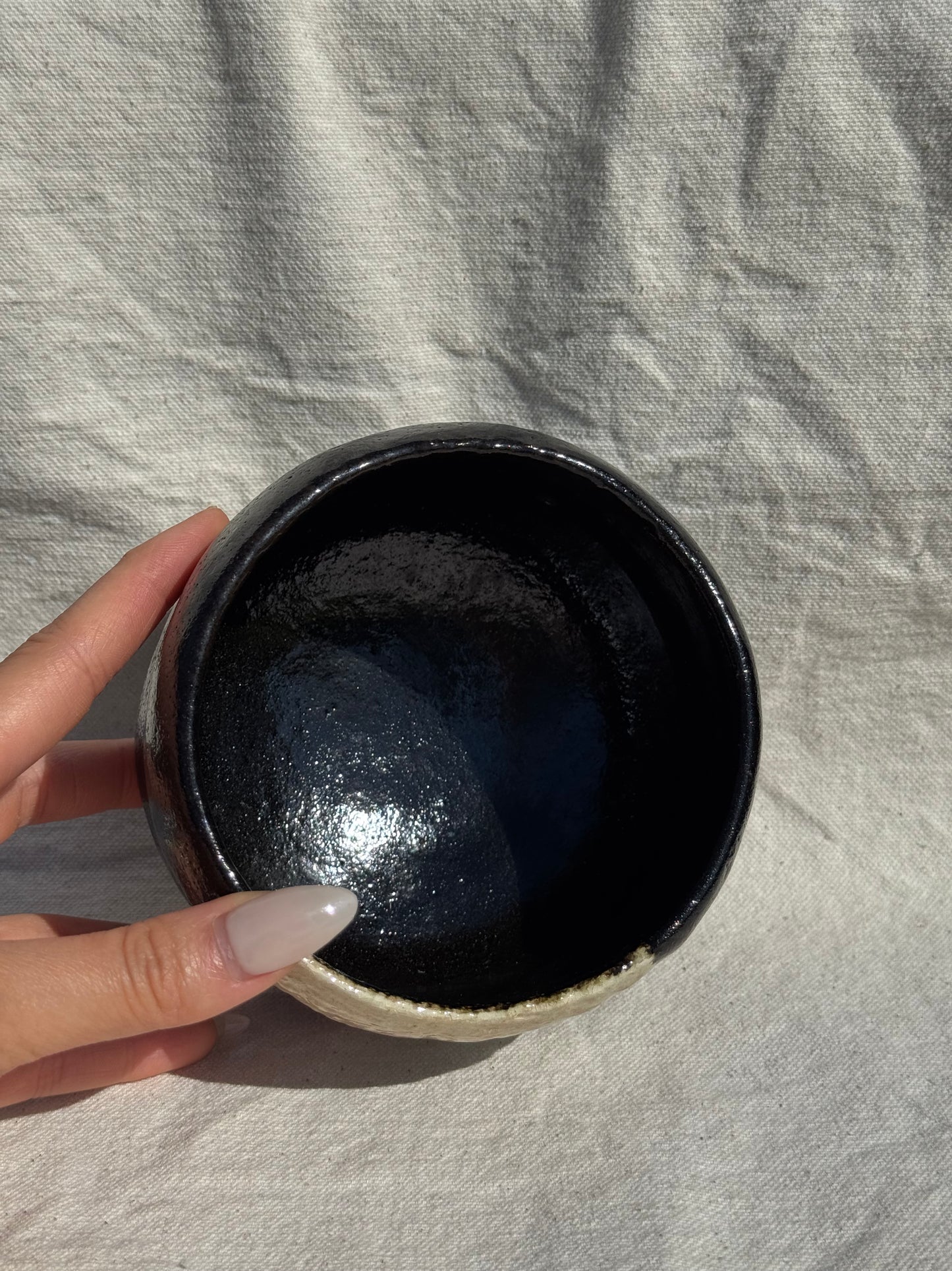 MATCHA BOWL KURO RAKU IMPERIAL THEME ISLAND by SHORAKU SASAKI 🌸