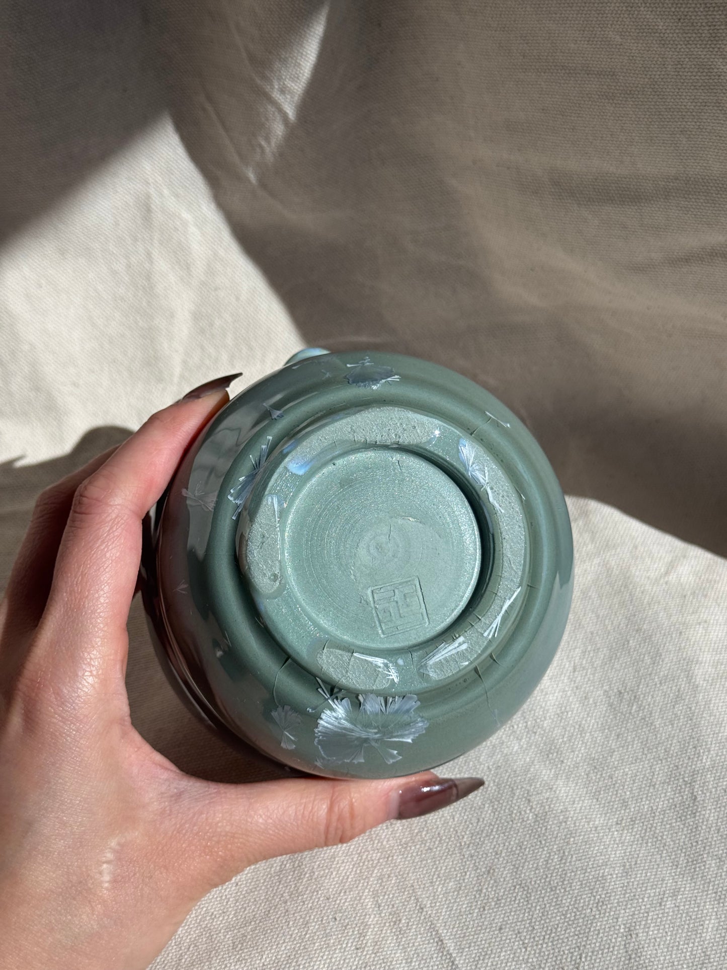 MATCHA BOWL GREEN BLUE OMBRÉ IRREGULAR KATAKUCHI 🌸