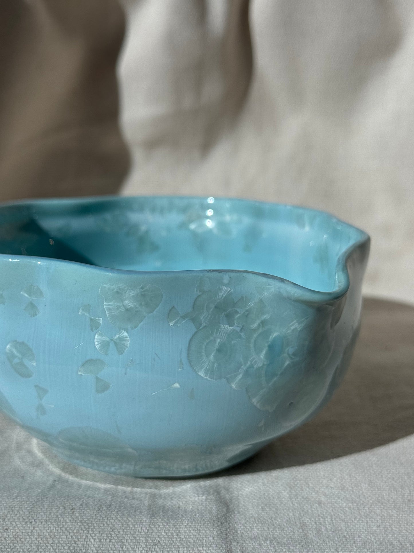 MATCHA BOWL MINTY GREEN RUFFLE FLORAL KATAKUCHI 🌸