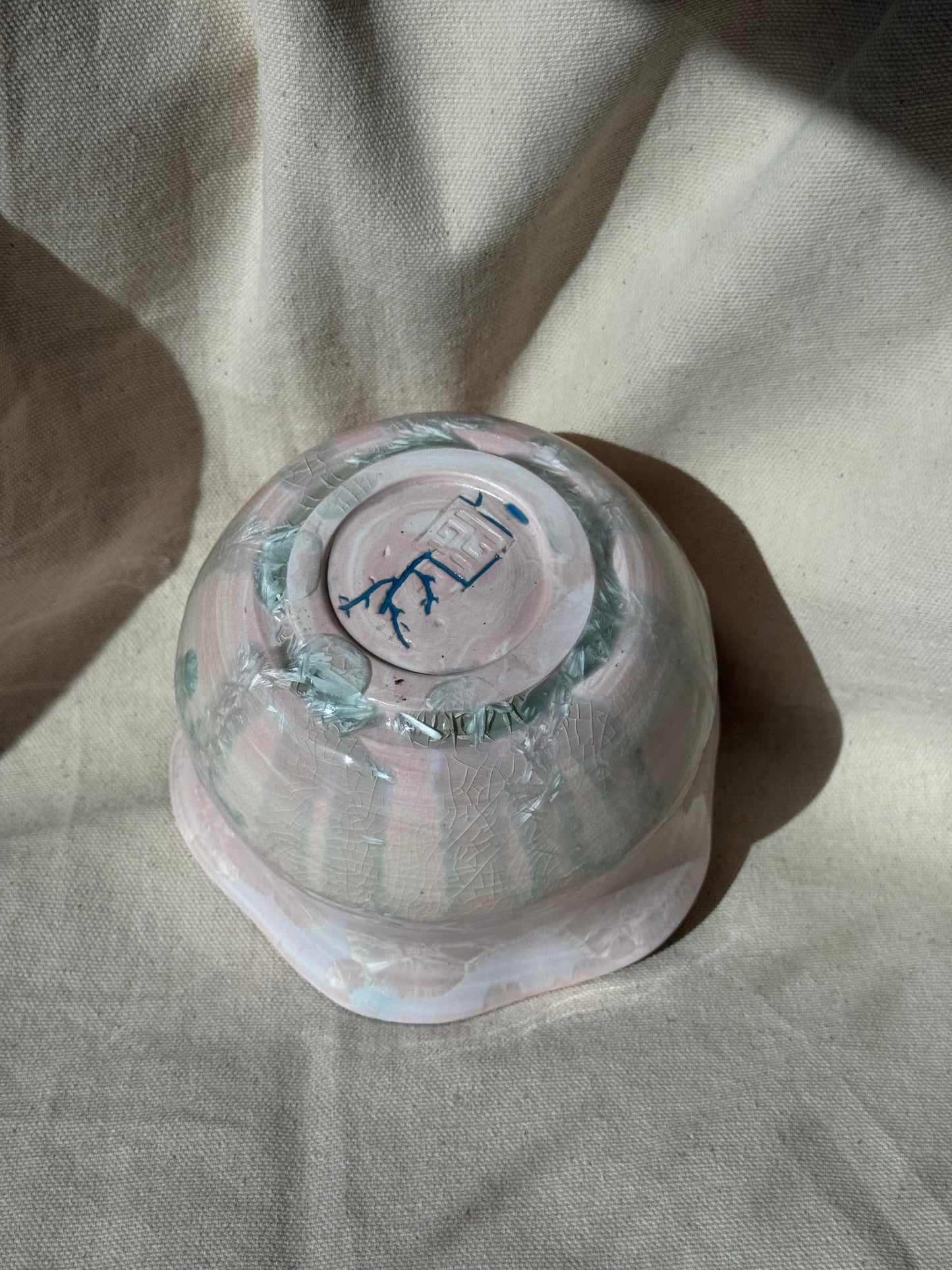 MATCHA BOWL CANDY MARBLE WAVY FLORAL KATAKUCHI 🌸