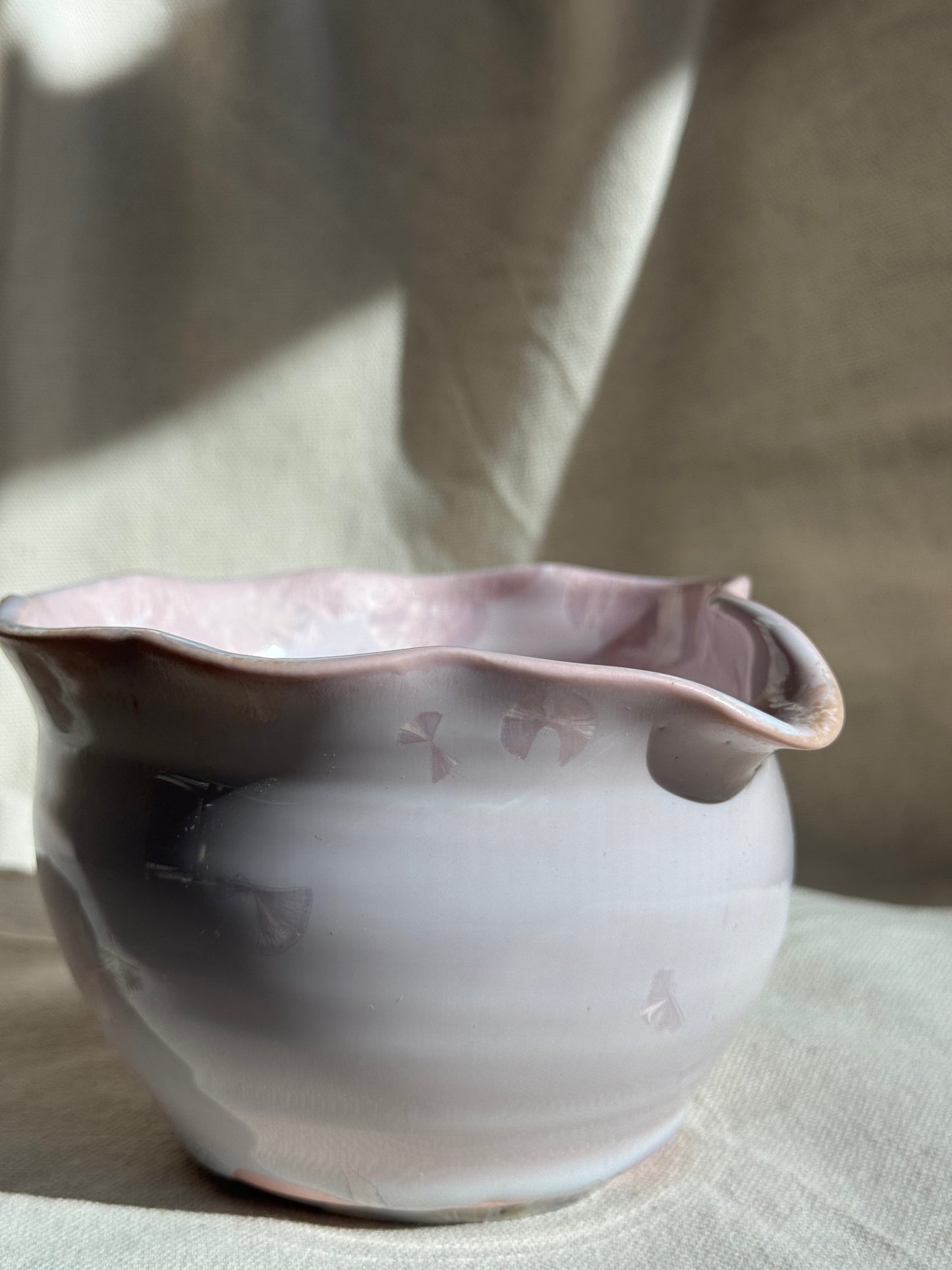 MATCHA BOWL IRREGULAR FLORAL KATAKUCHI 🌸