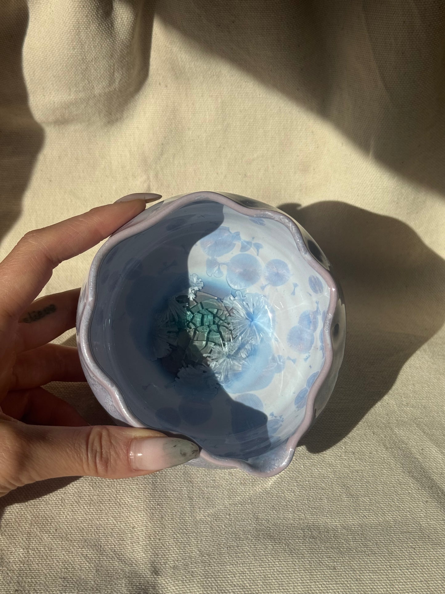 MATCHA BOWL PURPLE EGGSHELL KATAKUCHI 🌸