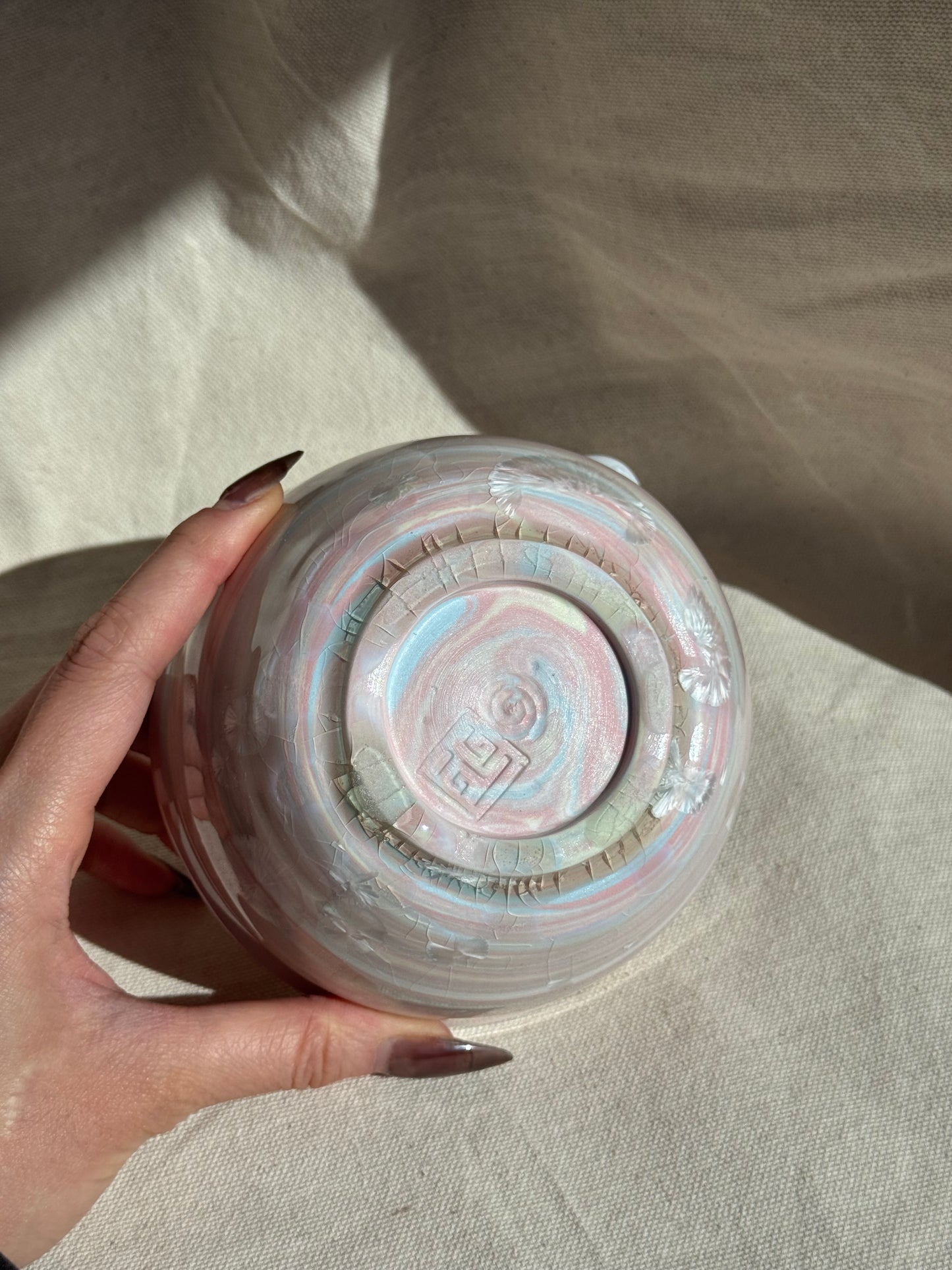 MATCHA BOWL RAINBOW GLAZE KATAKUCHI 🌸