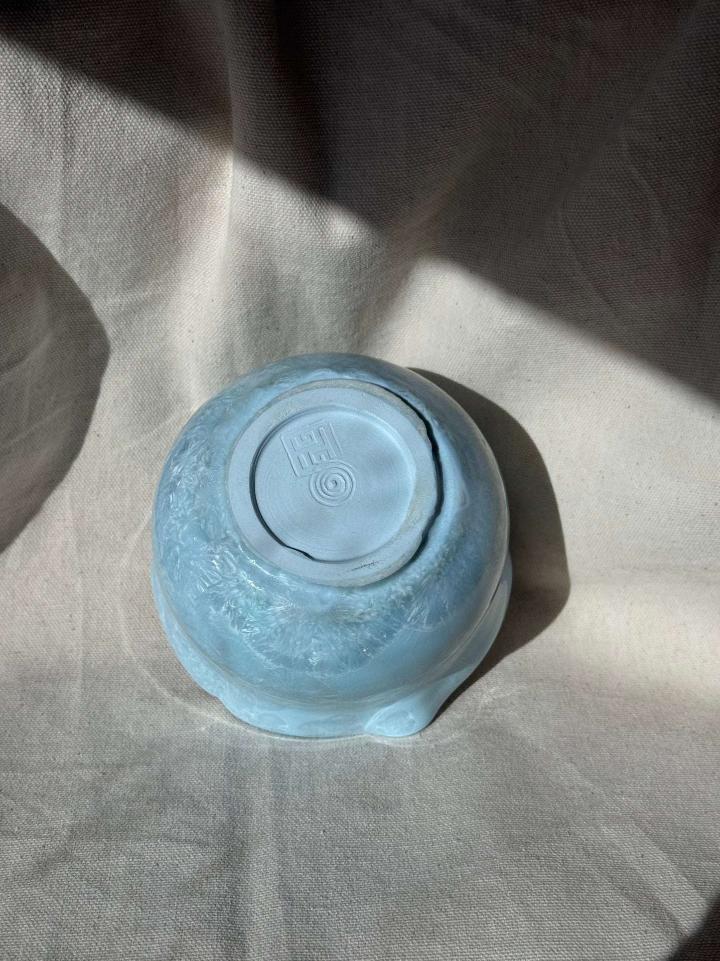 MATCHA BOWL BLUE MINTY FLORAL KATAKUCHI 🌸