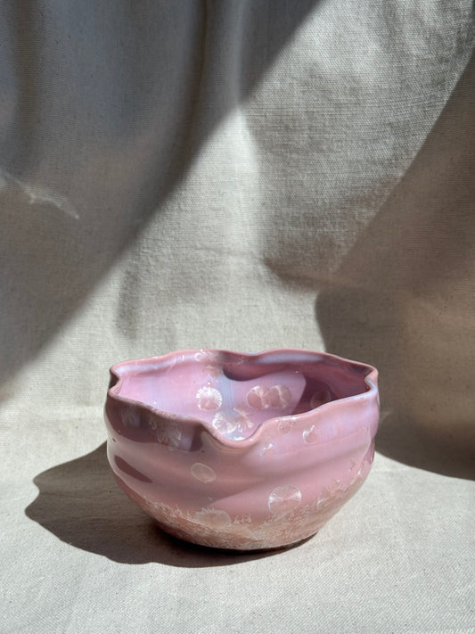 MATCHA BOWL RUFFLE PINK FLORAL KATAKUCHI 🌸